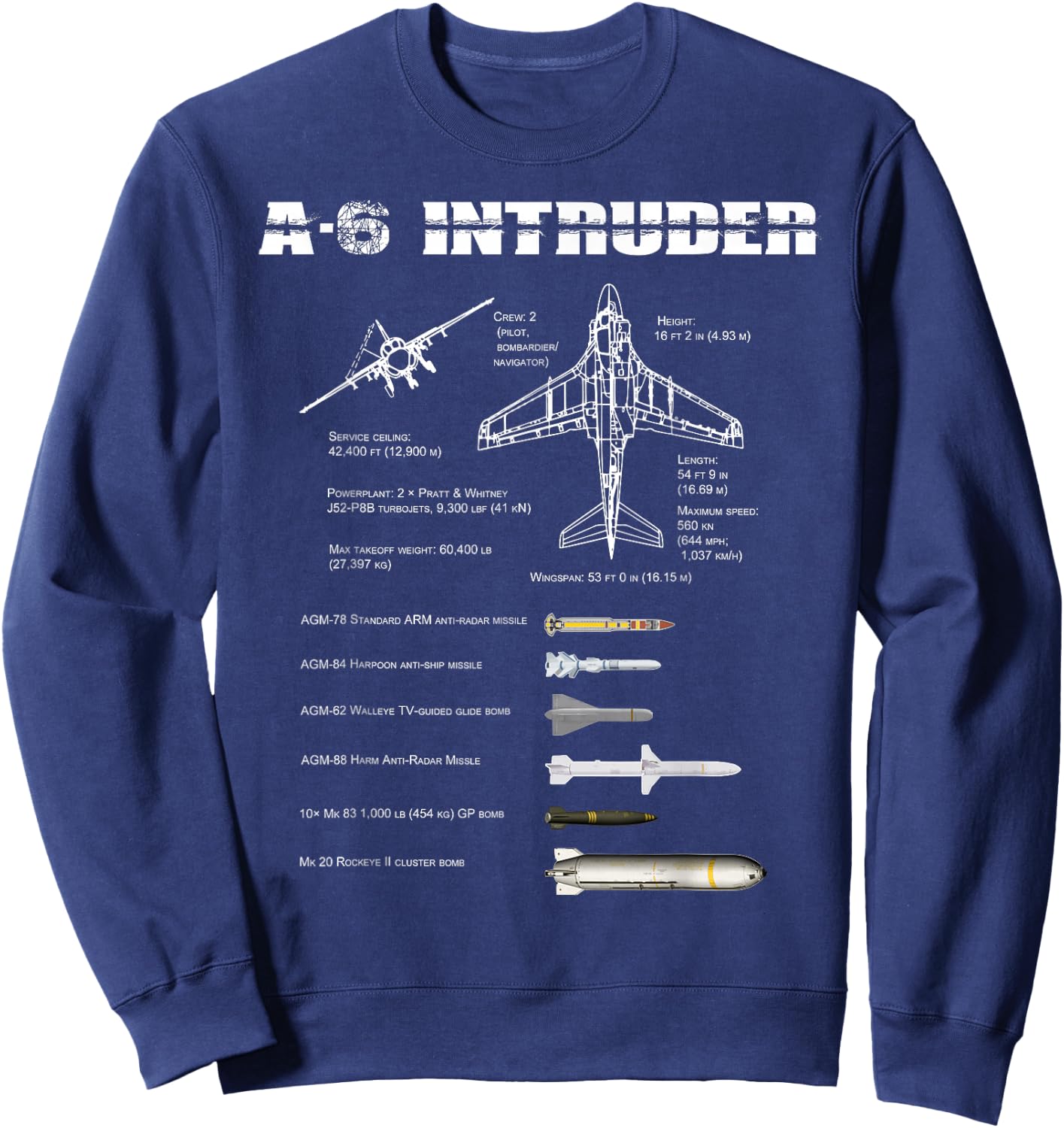 A-6 Intruder Sweatshirt - Sweatshirt | Navy
