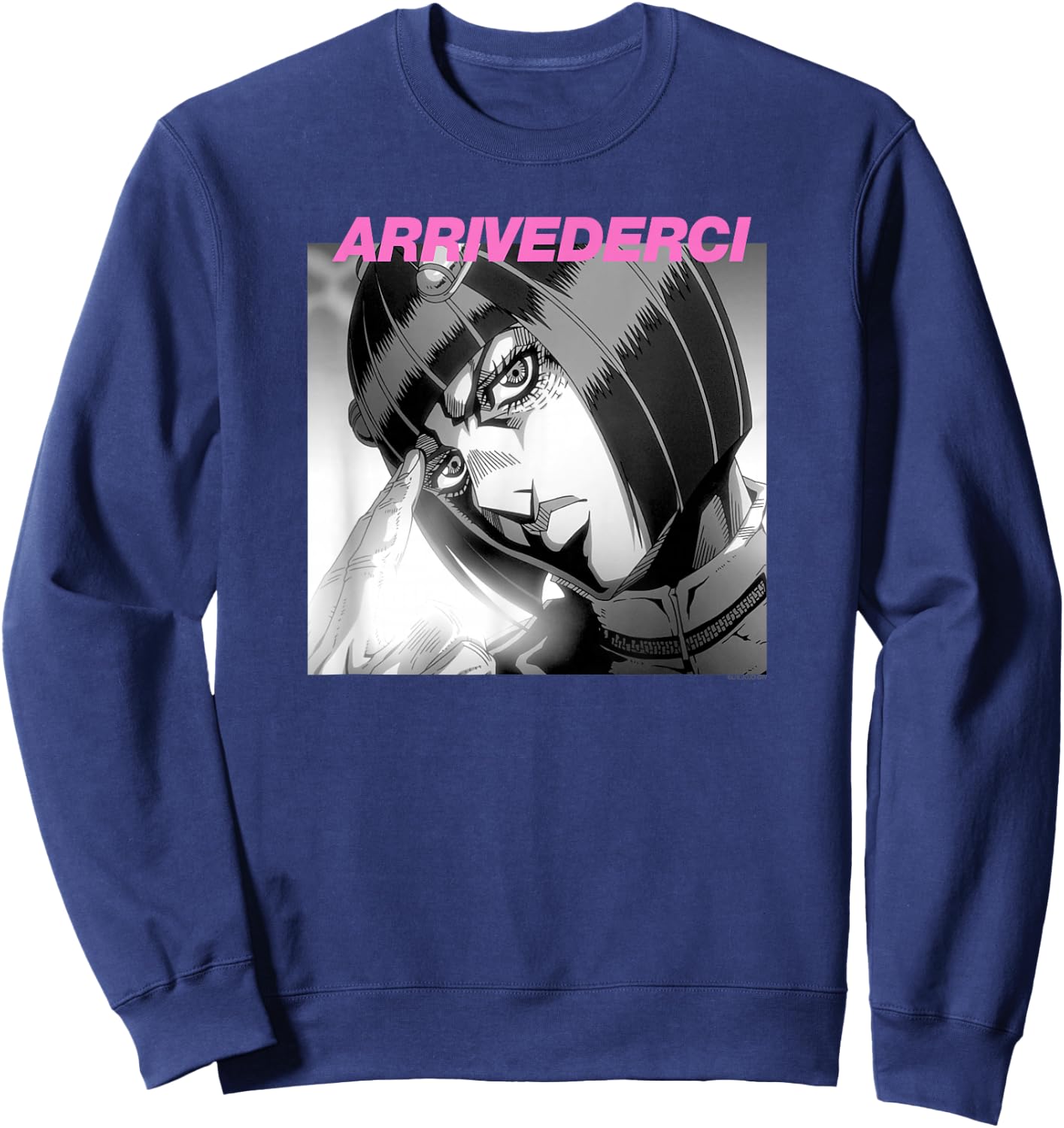 JoJo's Bizarre Adventure Part 5 Bruno Bucciarati Arrivederci Sweatshirt - Sweatshirt | Navy