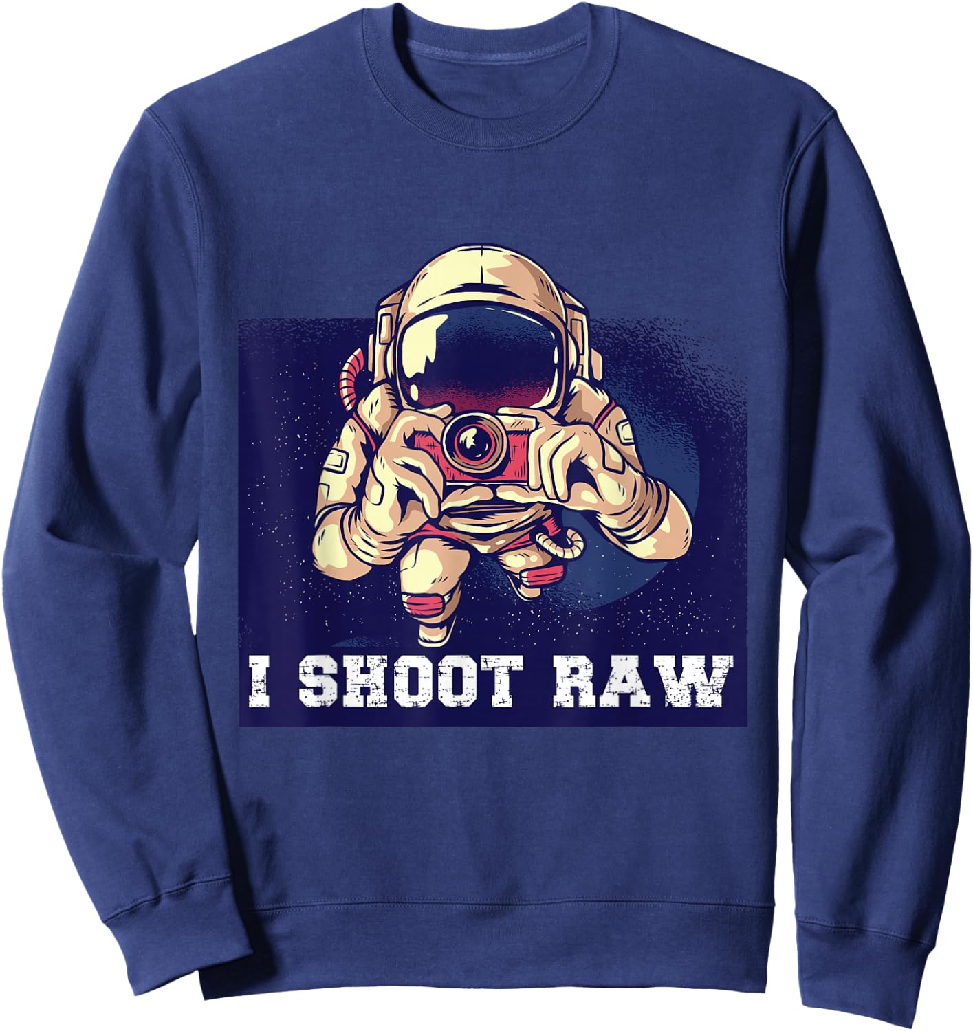 I Shoot Raw Sweatshirt - Sweatshirt | Navy