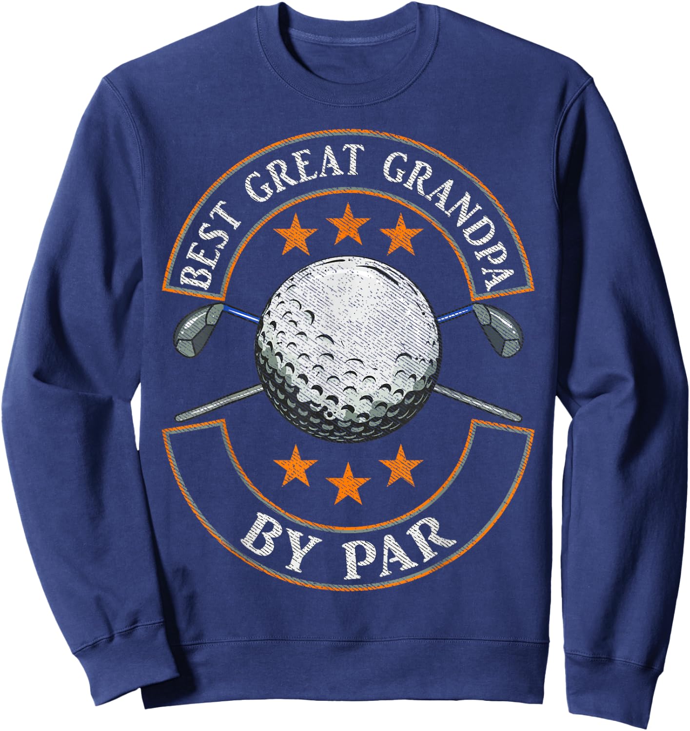 Best Great Grandpa By Par Golf Lover Sports Fathers Day Gift Sweatshirt - Sweatshirt | Navy