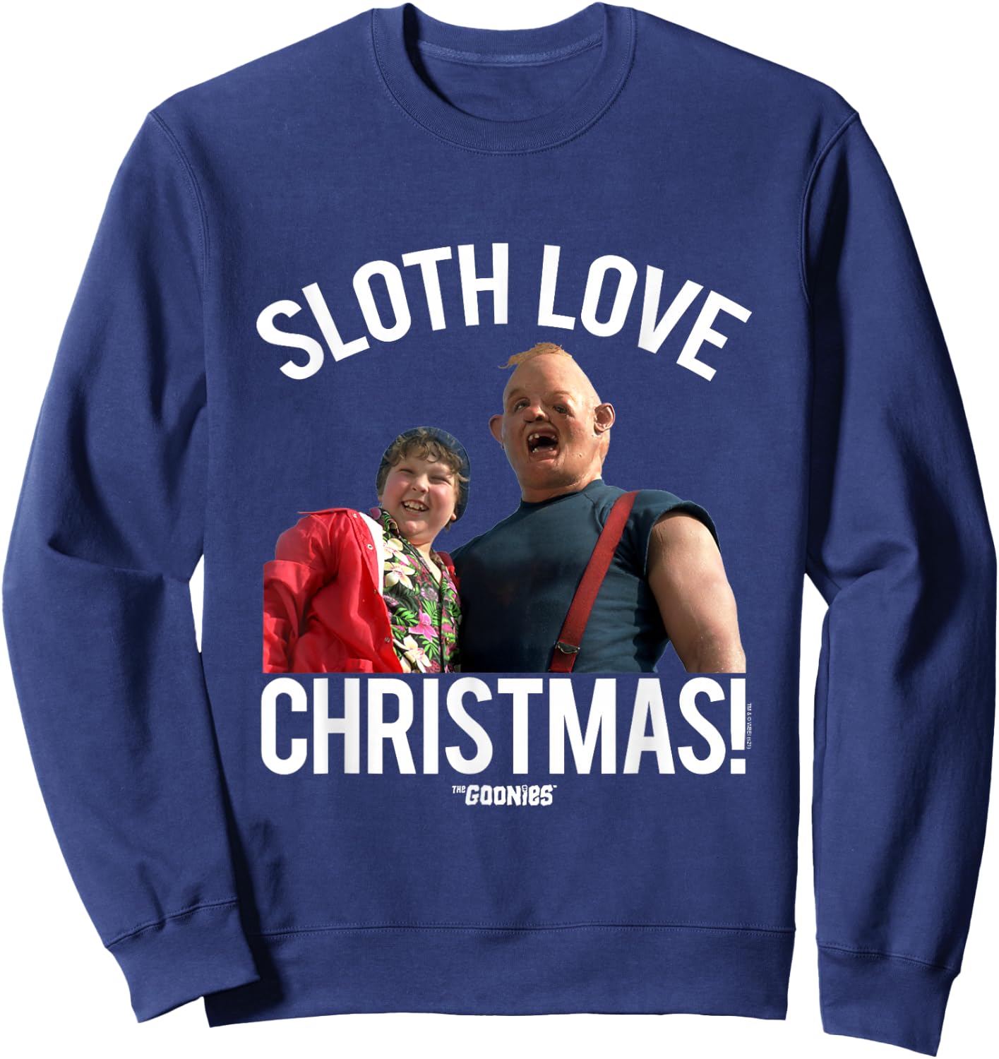 The Goonies Sloth Love Christmas Sweatshirt - Sweatshirt | Navy
