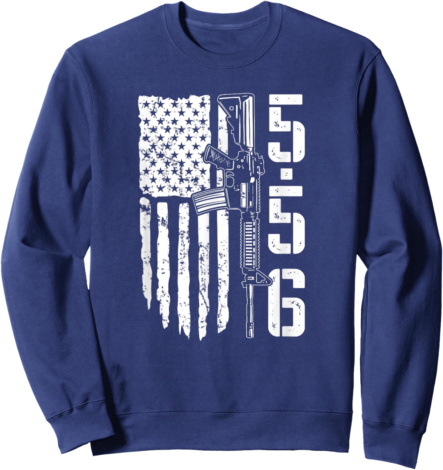 5.56mm Ammo AR15 M4 Rifle Owner - Pro Gun 2nd Amendment Sweatshirt - Sweatshirt | Navy