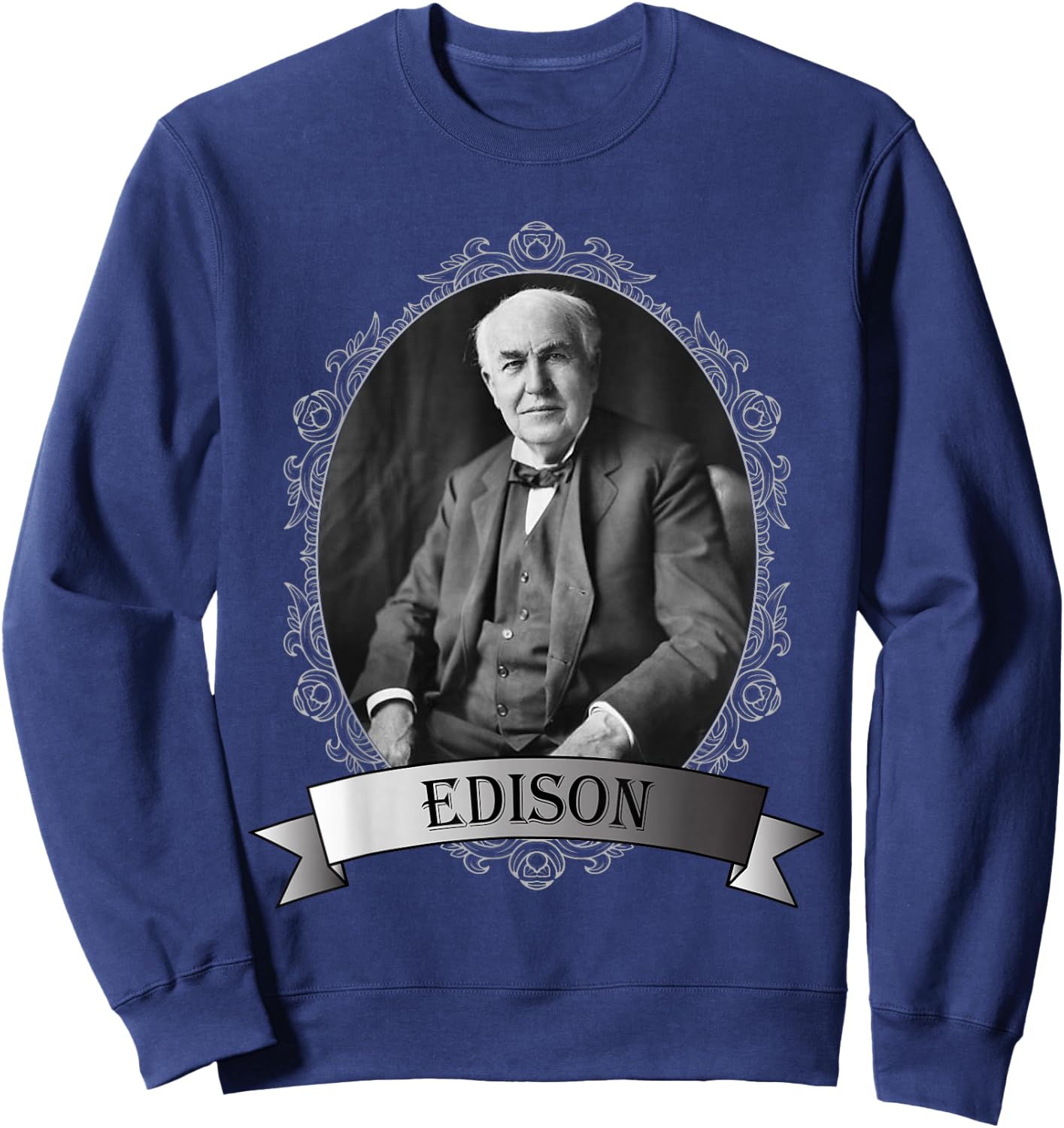 Thomas Edison Portrait Shirt Sweatshirt - Sweatshirt | Navy