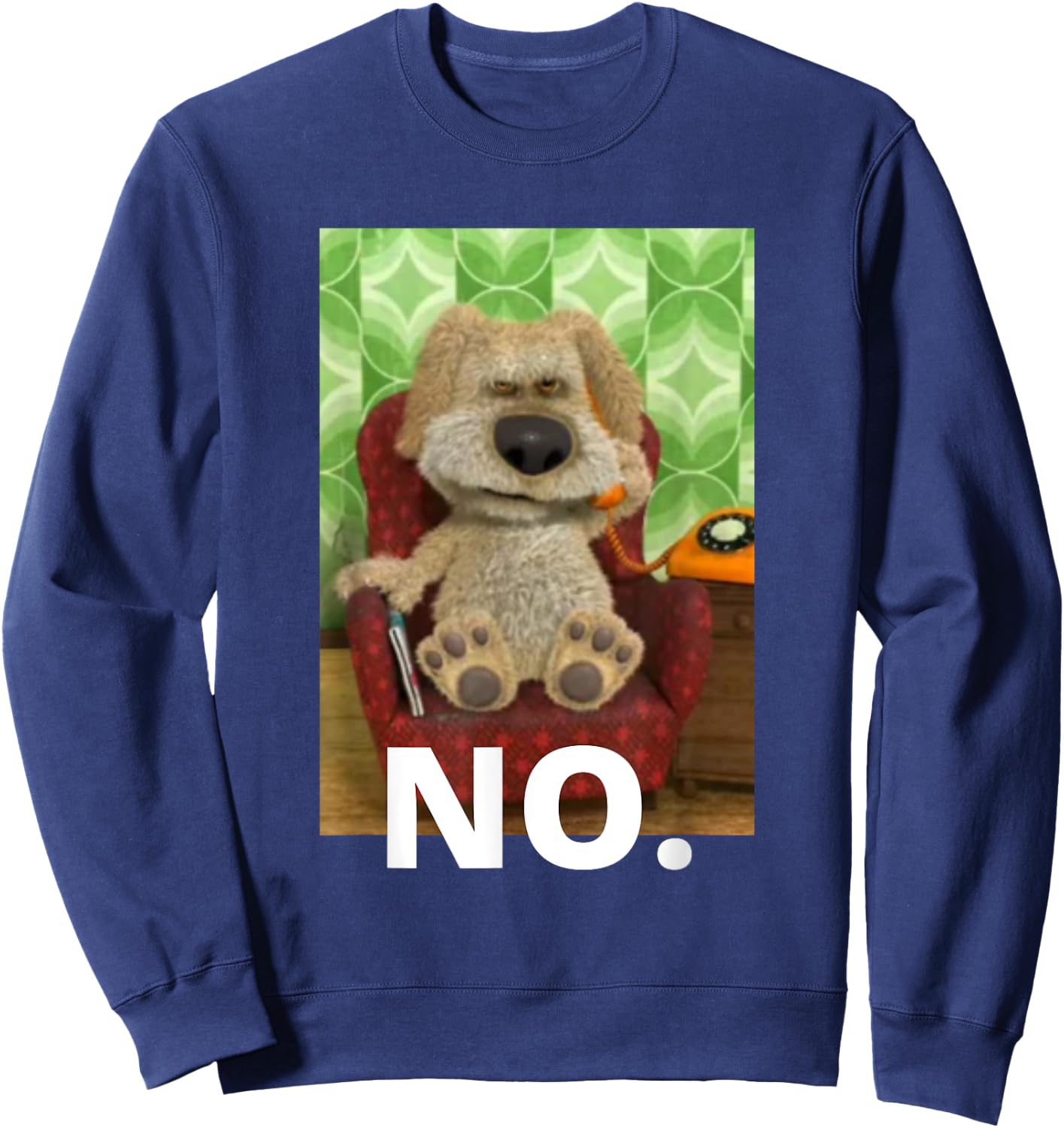 Ben is Calling Meme Dog Women Sweatshirt - Sweatshirt | Navy
