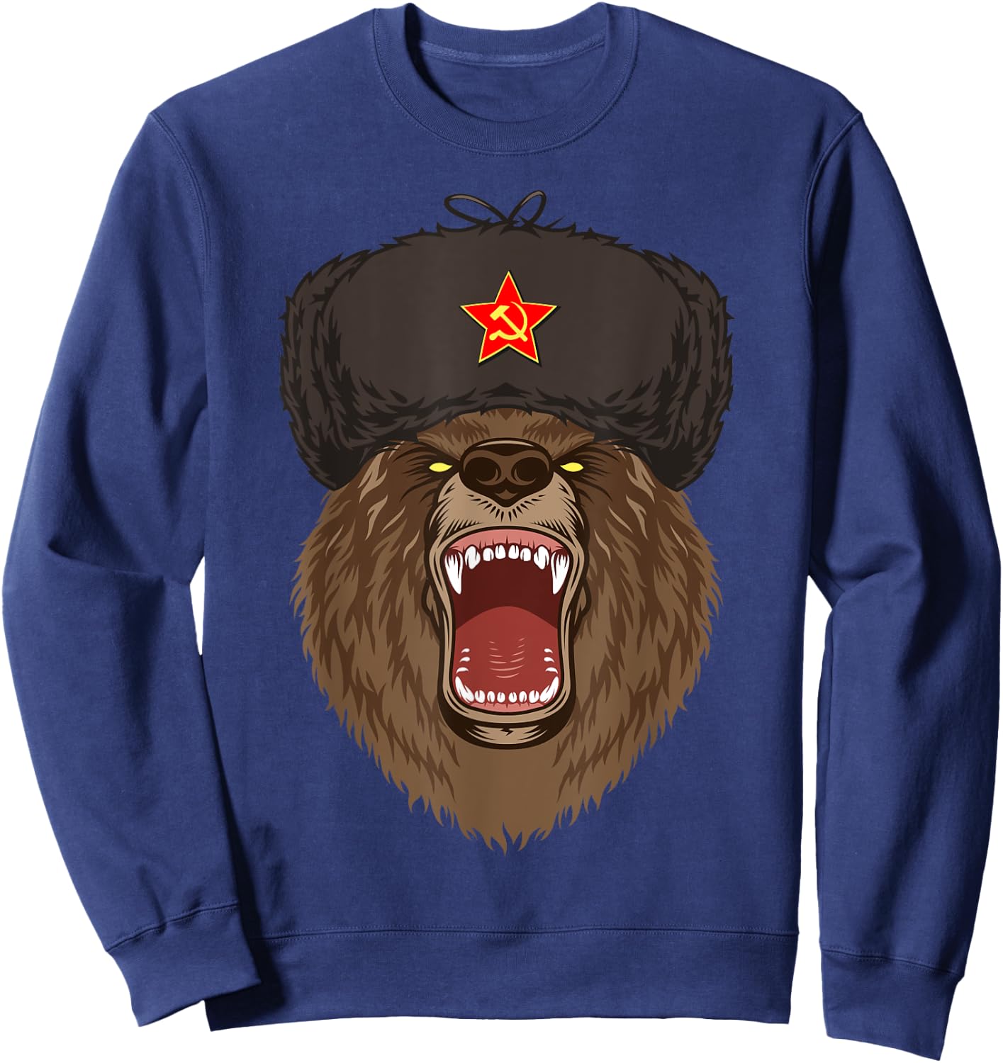Russia Russian Bear Sweatshirt - Sweatshirt | Navy