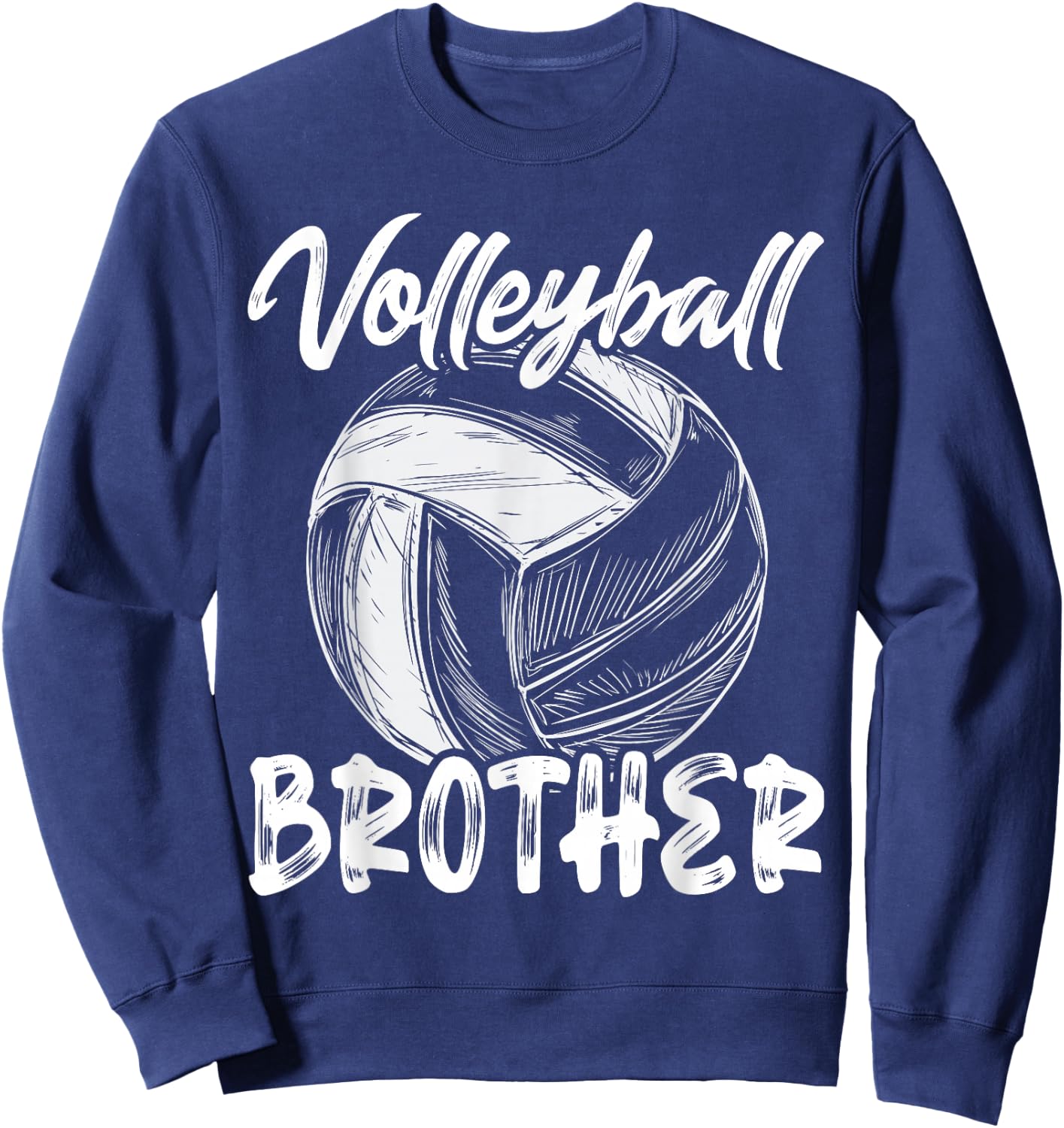 Brother Family Matching Volleyball Player Sweatshirt - Sweatshirt | Navy