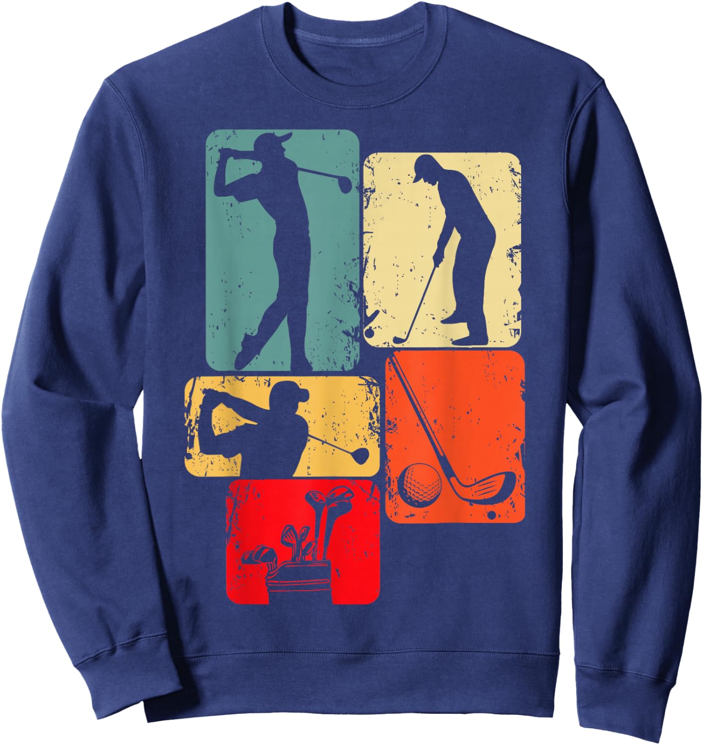 Golf Club Golfer Golfing Boys Kids Sweatshirt - Sweatshirt | Navy