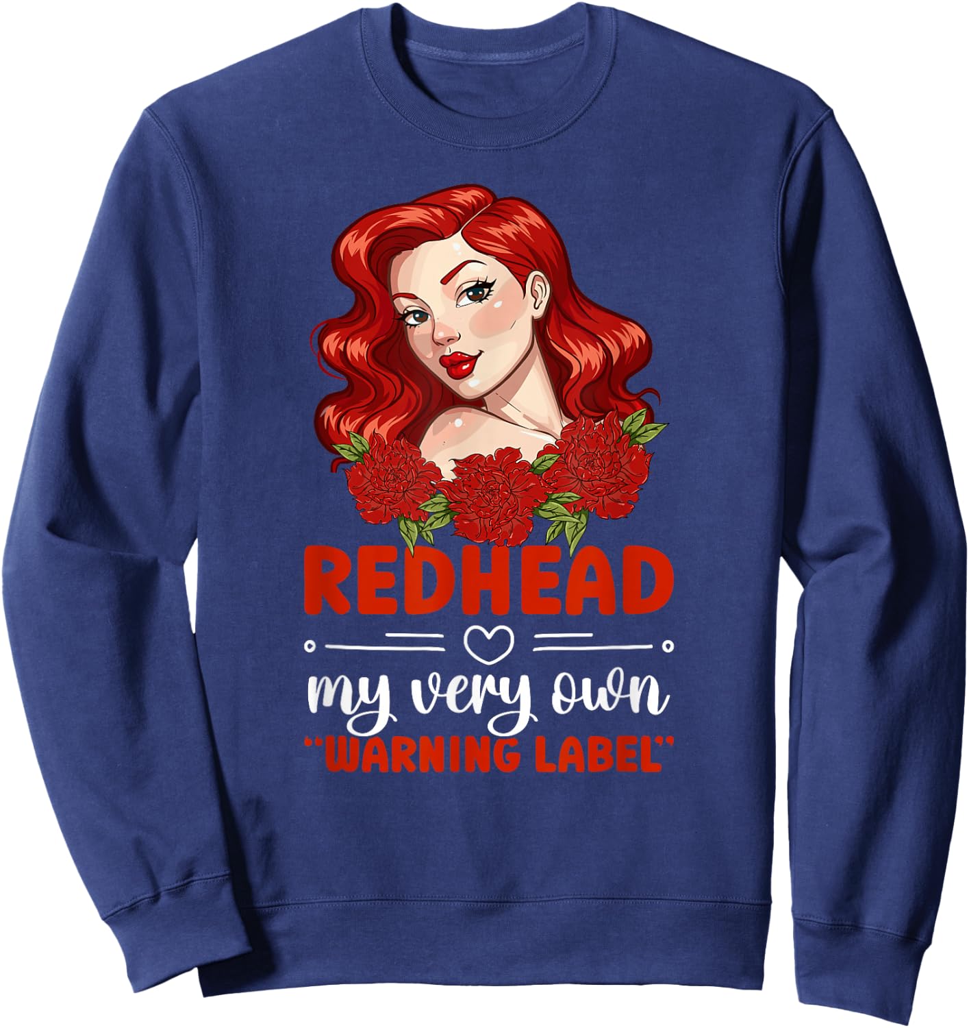 Redhead Funny Red Hair Ginger Red Haired Sweatshirt - Sweatshirt | Navy