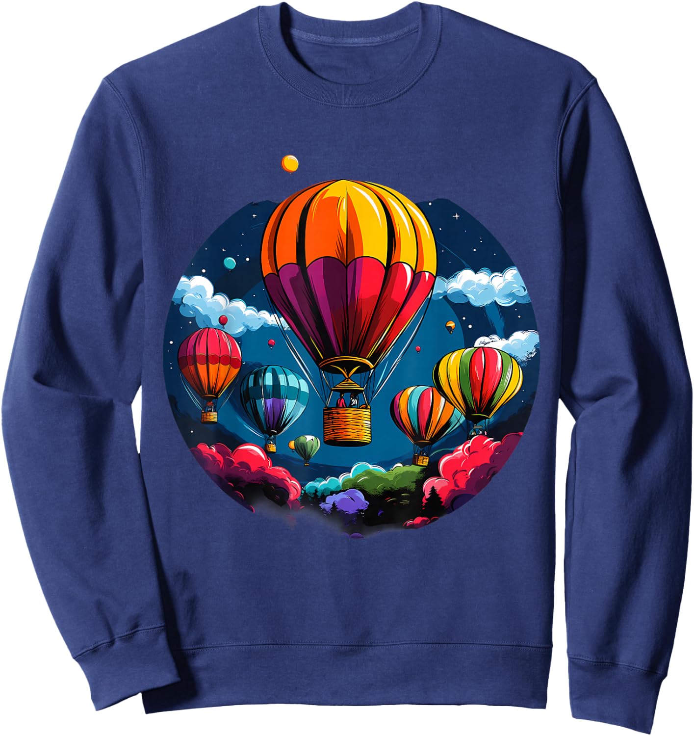 Hot Air Balloon Ride Festival Hot Air Ballooning Sweatshirt - Sweatshirt | Navy