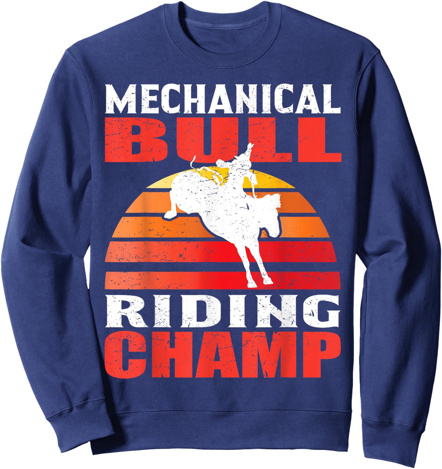 Mechanical Bull Riding Sweatshirt - Sweatshirt | Navy