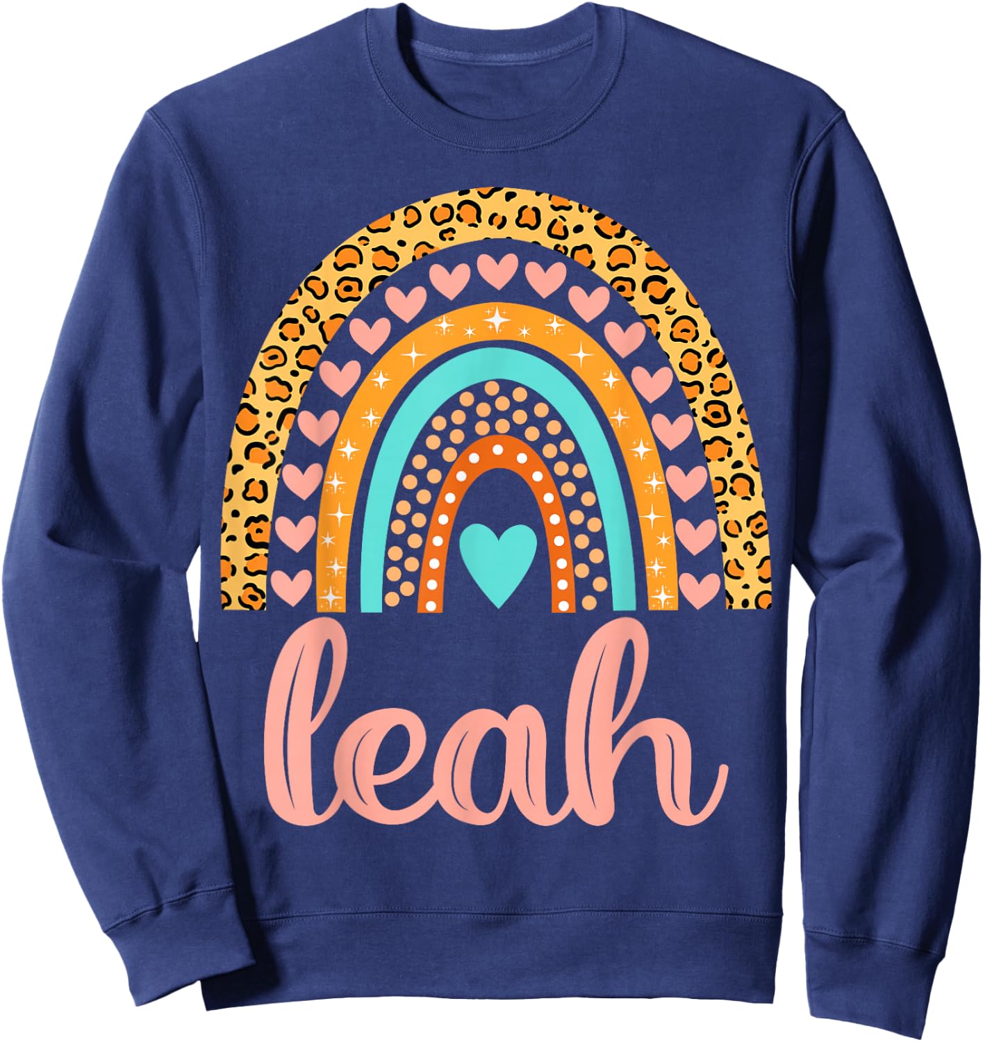Leah Leah Name Birthday Shirt Gift Sweatshirt - Sweatshirt | Navy