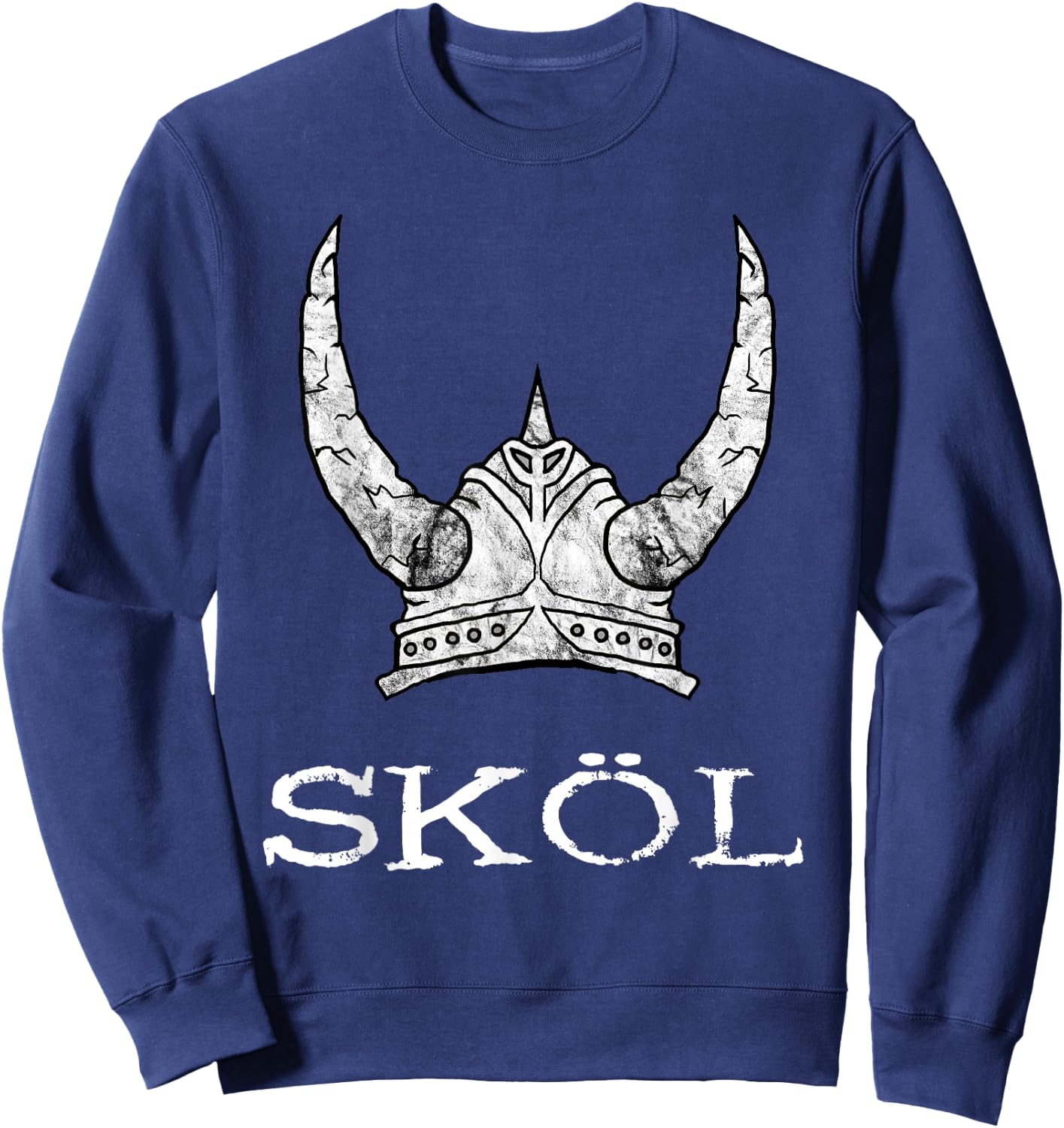 Skol Viking Helmet Nordic Scandinavian Norse Mythology Sweatshirt - Sweatshirt | Navy