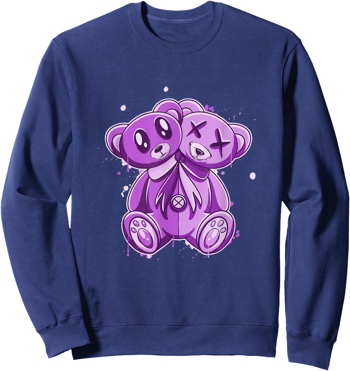 Purple I'm My own Evil Twin Purple Color Graphic Sweatshirt - Sweatshirt | Navy