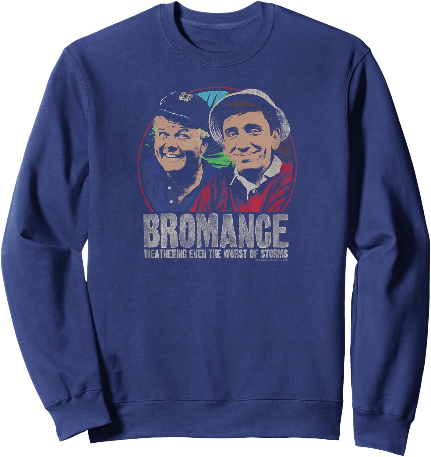 Gilligan's Island Gilligan & Skipper Stormy Bromance Sweatshirt - Sweatshirt | Navy