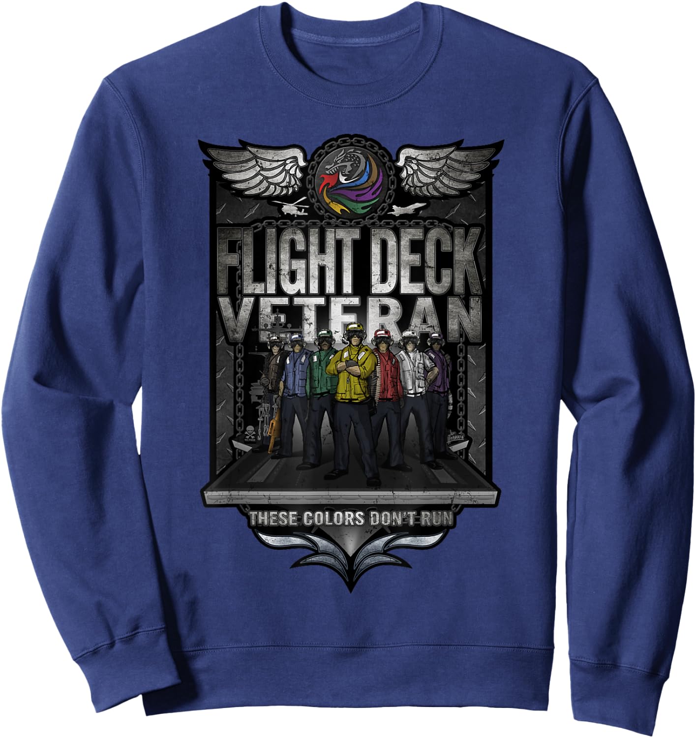 United States Naval Aircraft Carrier Flight Deck Veteran Sweatshirt - Sweatshirt | Navy