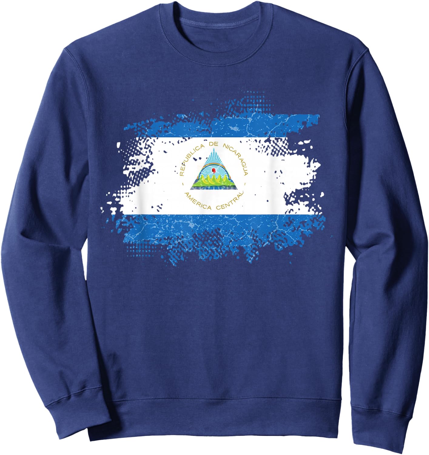 Nicaragua Flag Sweatshirt - Sweatshirt | Navy