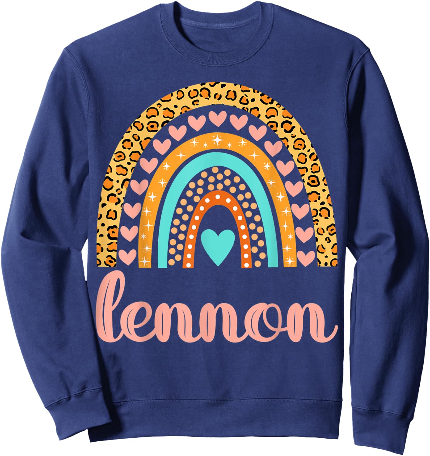 Lennon Lennon Name Birthday Shirt Gift Sweatshirt - Sweatshirt | Navy