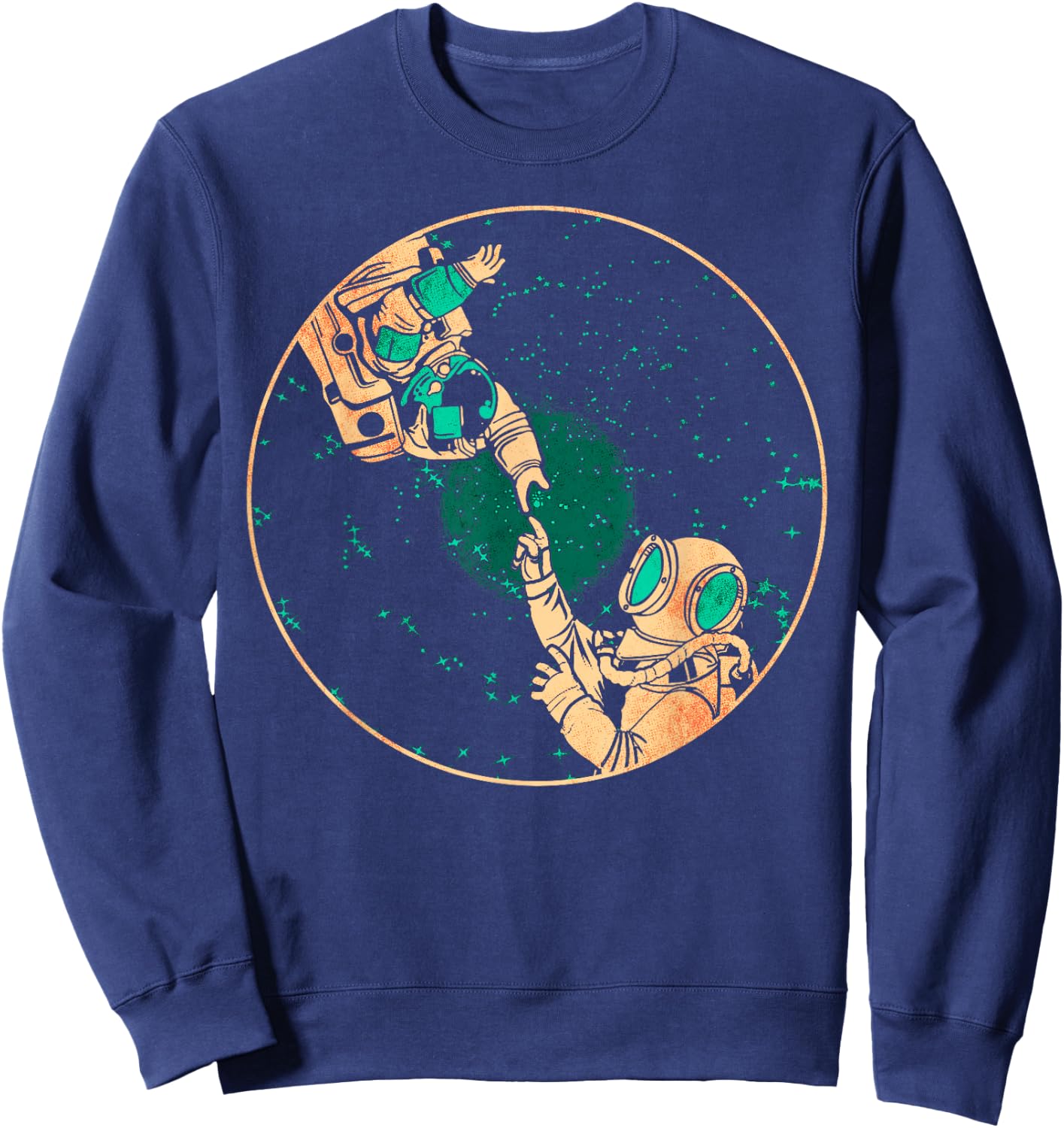 Astronaut Space Travel Deep Sea Diving Sweatshirt - Sweatshirt | Navy