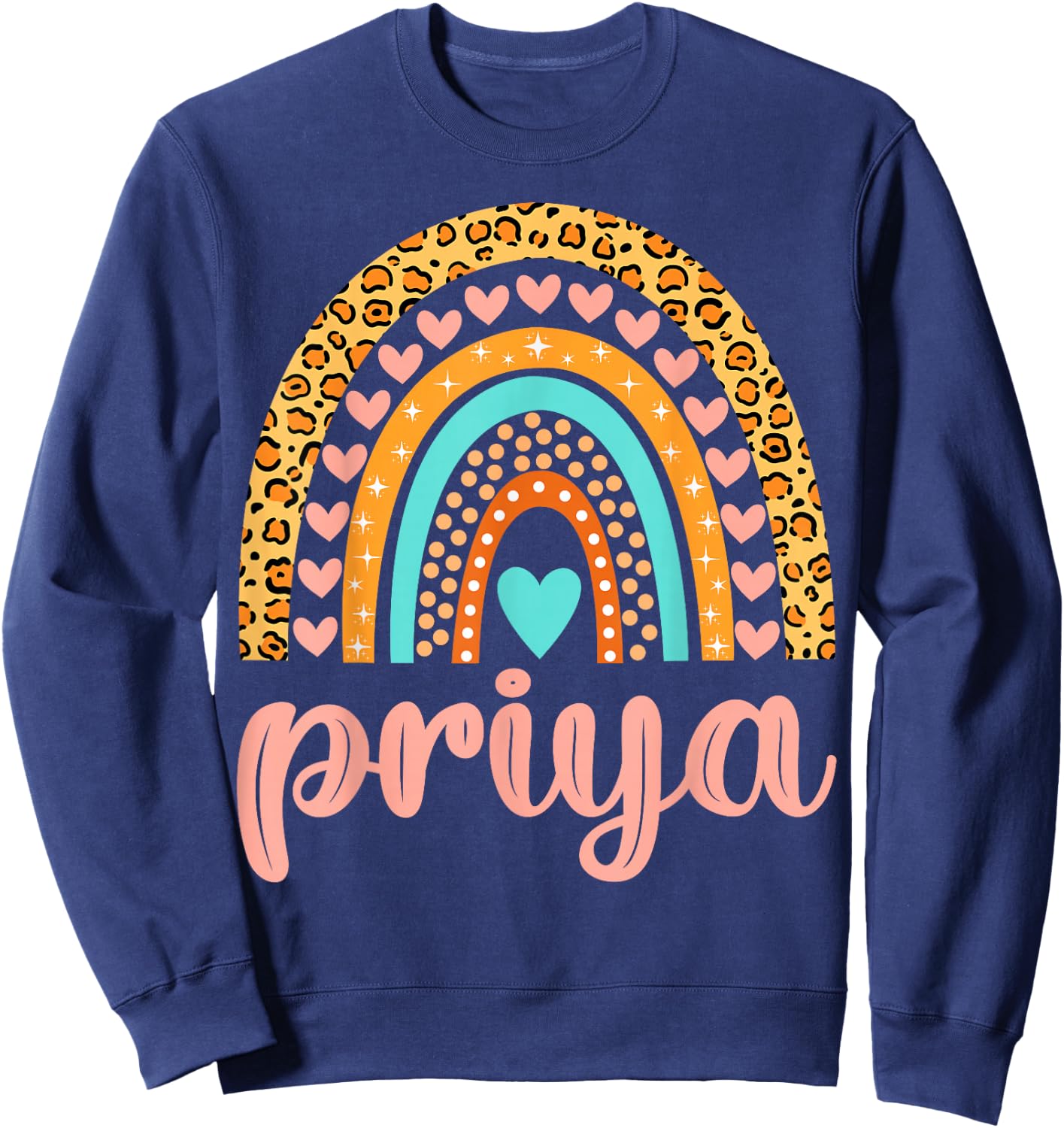 Priya Priya Name Birthday Shirt Gift Sweatshirt - Sweatshirt | Navy