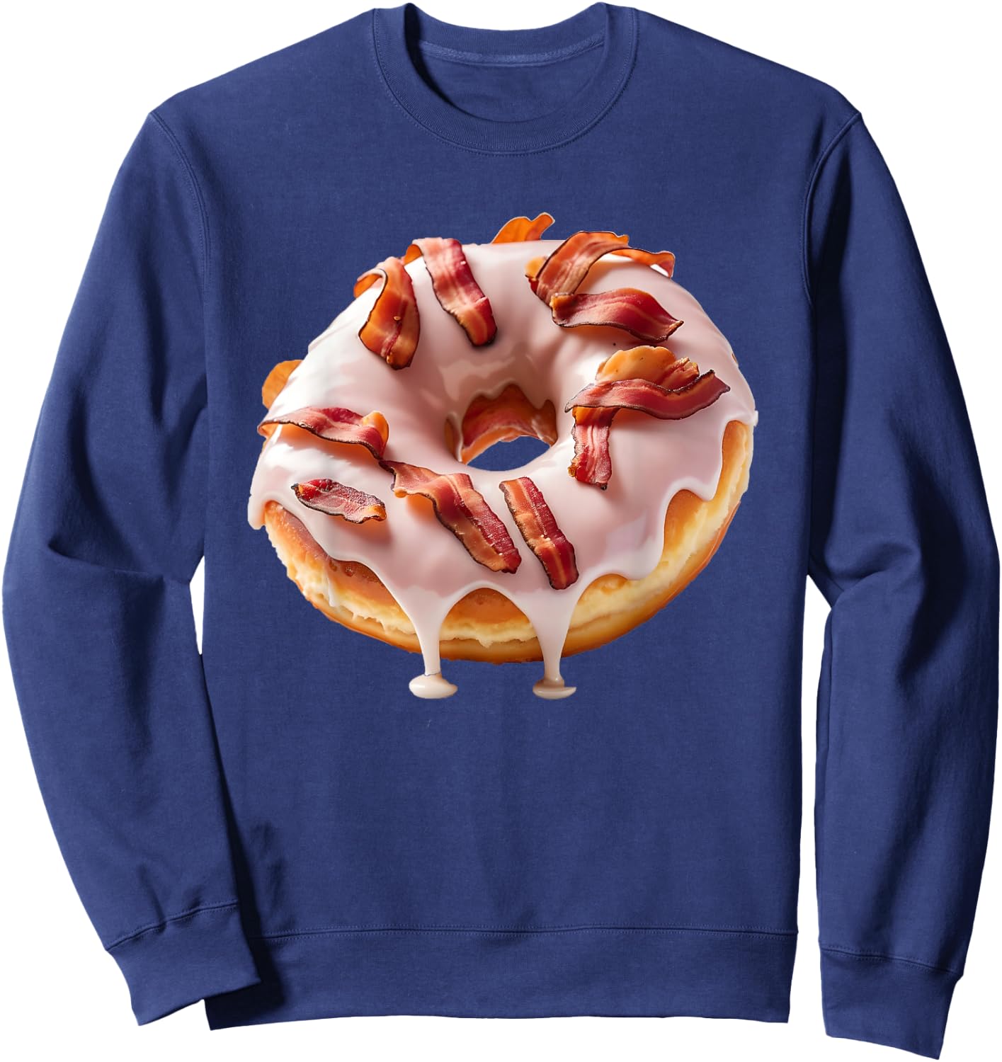 Maple Bacon Donut Sweatshirt - Sweatshirt | Navy