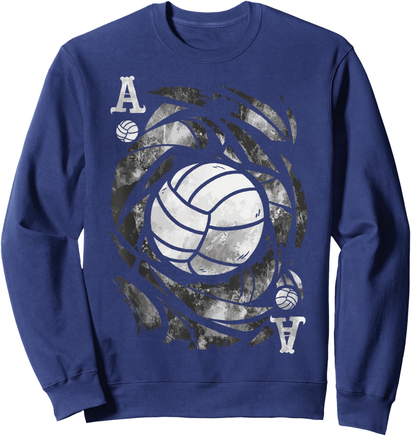 The Ace of Serves – Funny Volleyball Sweatshirt - Sweatshirt | Navy