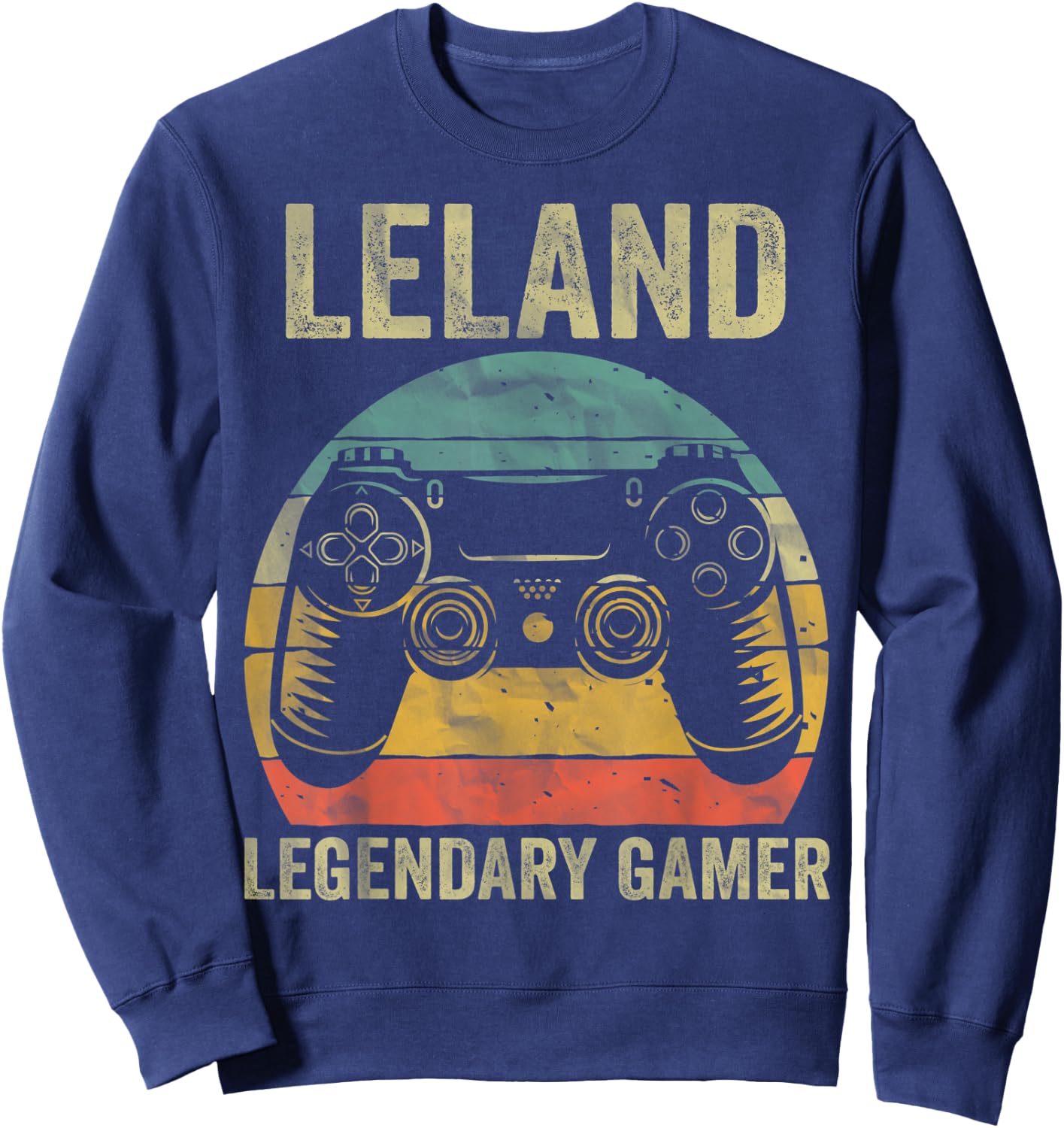 Personalized Legendary Gamer Shirt Leland Name Video Gamer Sweatshirt - Sweatshirt | Navy