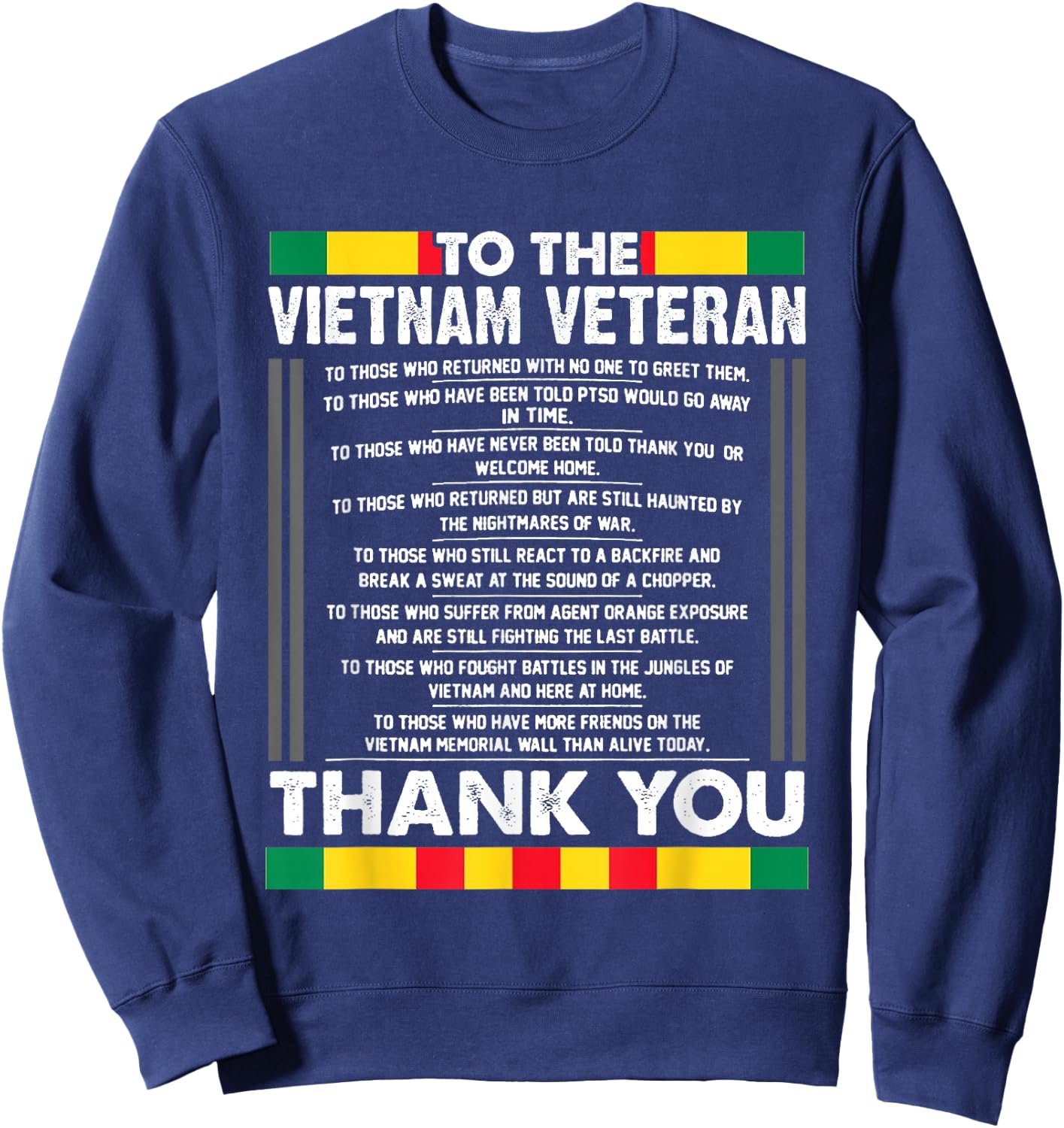 Freedom Isn't Free I Paid for It Vietnam Veteran Gift Sweatshirt - Sweatshirt | Navy
