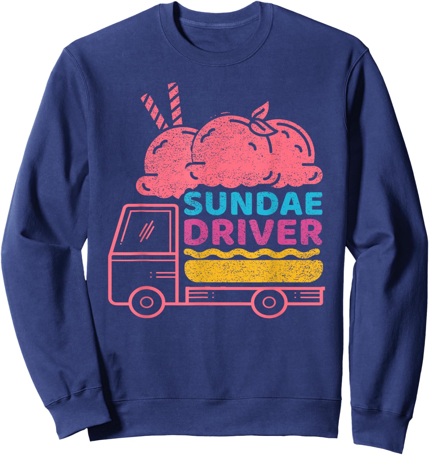 Sundae Driver Cannabis Marijuana Weed Strain Sweatshirt - Sweatshirt | Navy