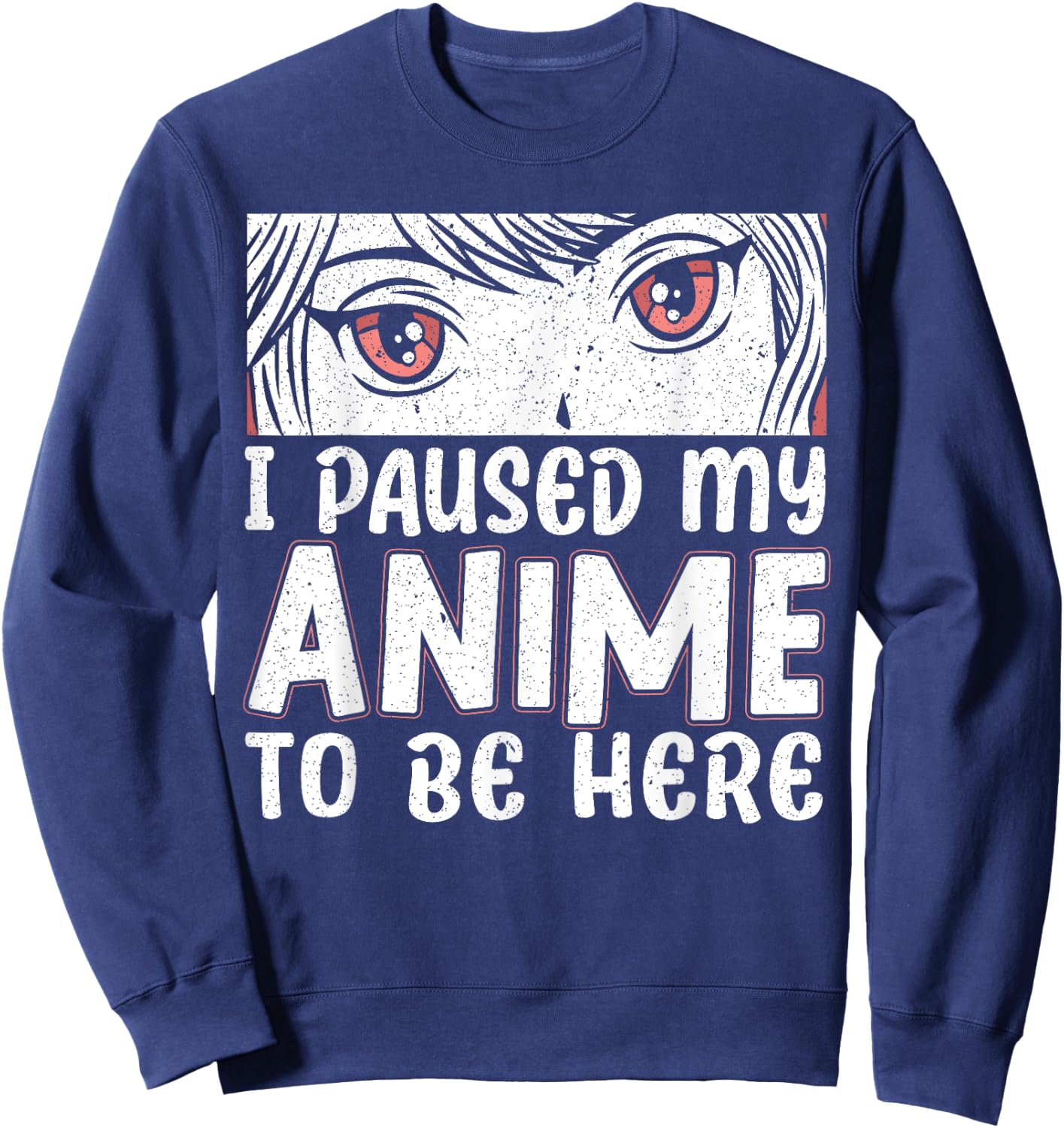 Anime Gift - Japanese Gift I Love Anime for Sao Anime Lover Sweatshirt - Sweatshirt | Navy