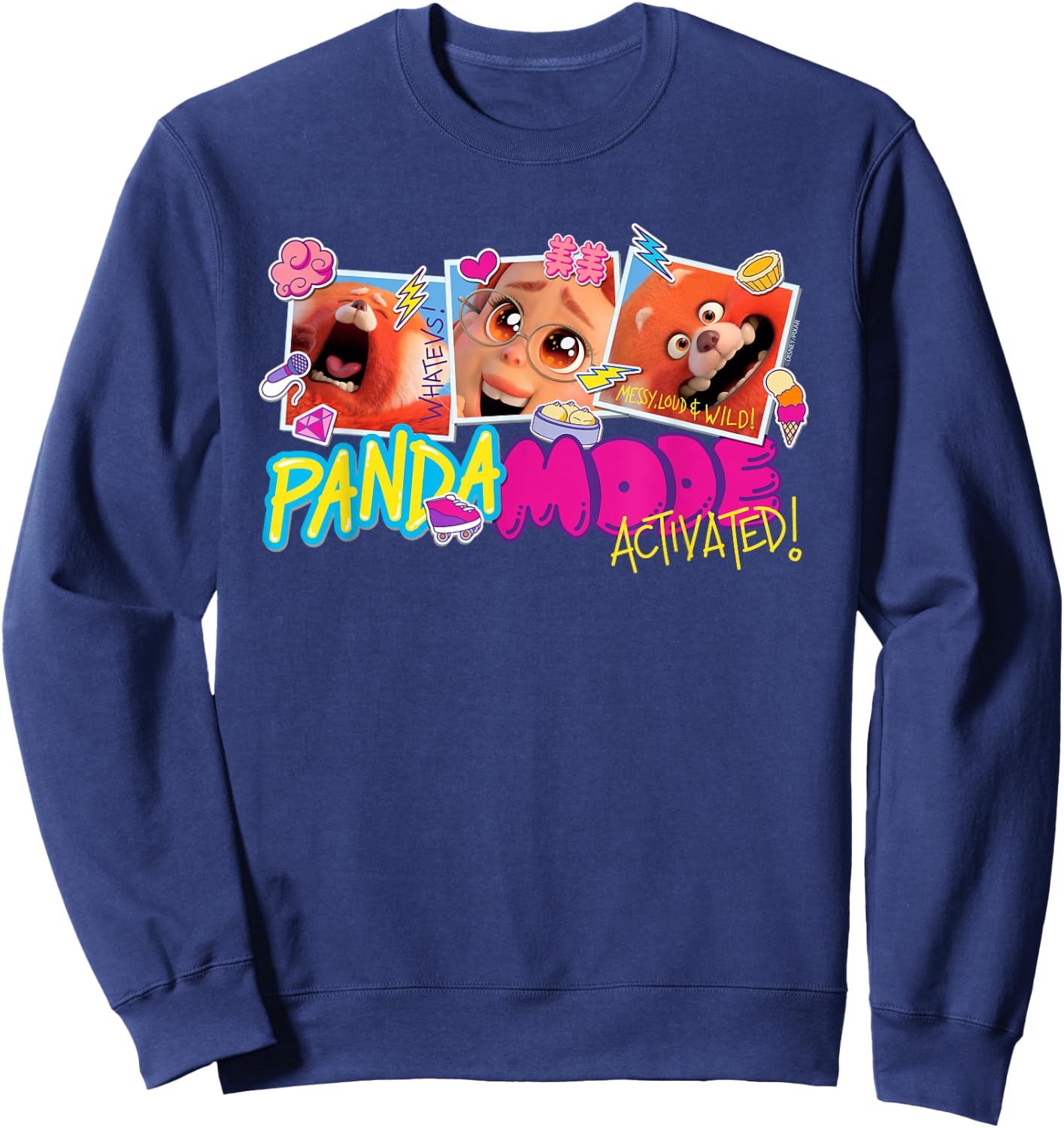 Disney and Pixar’s Turning Red Panda Mode Activated Sweatshirt - Sweatshirt | Navy