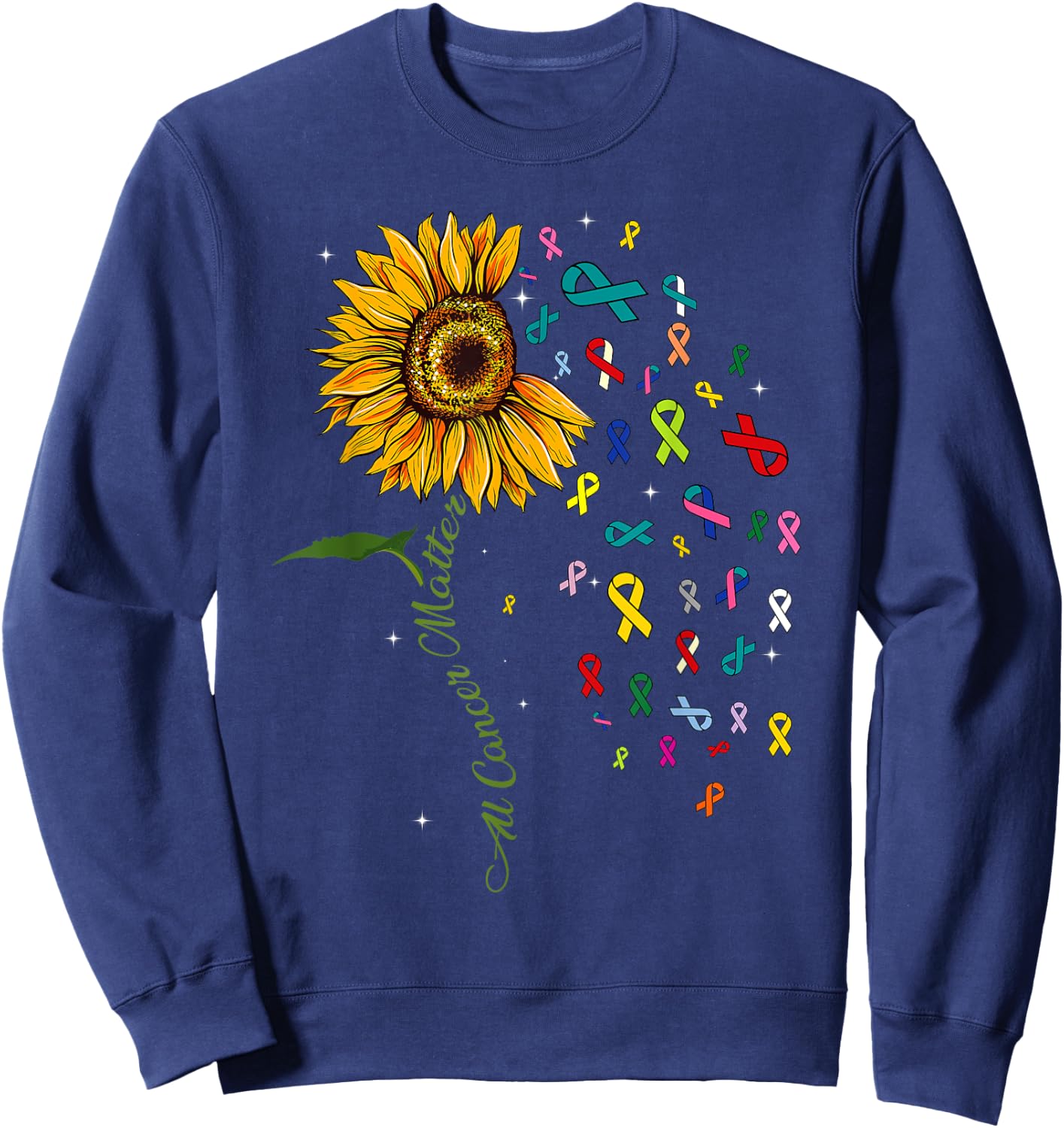 All Cancer Matters Awareness Support I World Cancer Day Sweatshirt - Sweatshirt | Navy