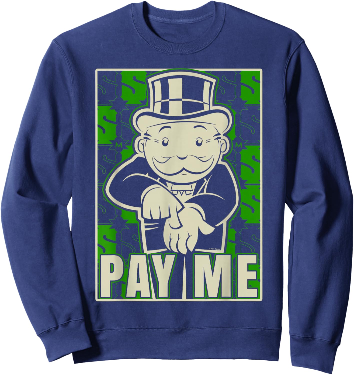 Monopoly Please Pay Me Sweatshirt - Sweatshirt | Navy