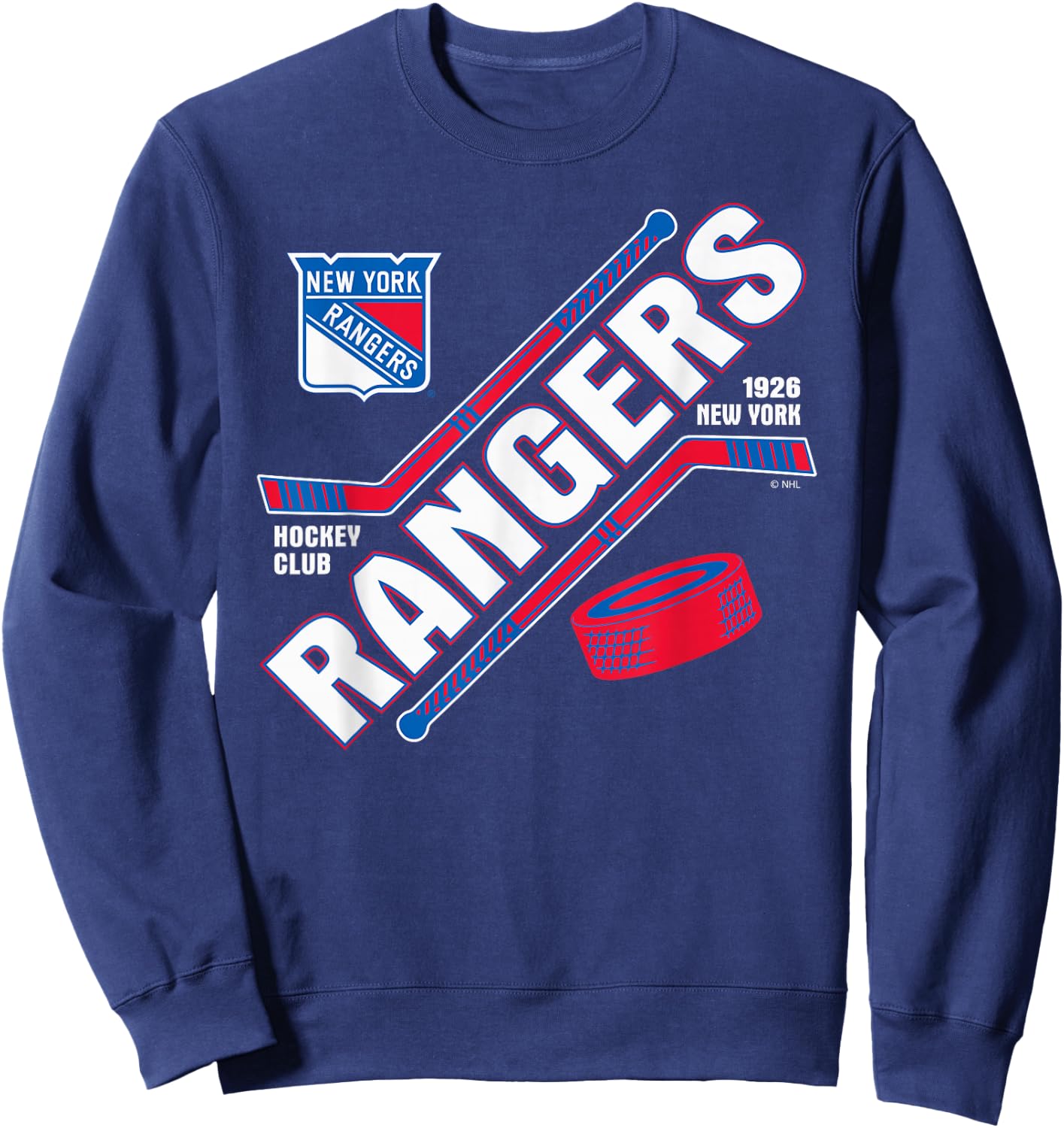 New York Rangers Force Black Officially Licensed Sweatshirt - Sweatshirt | Navy