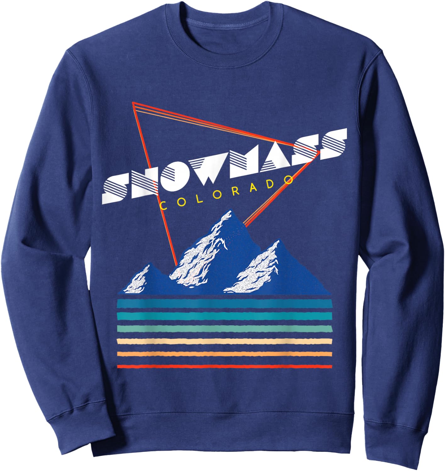 Snowmass Colorado - USA Ski Resort 1980s Retro Shirt Sweatshirt - Sweatshirt | Navy