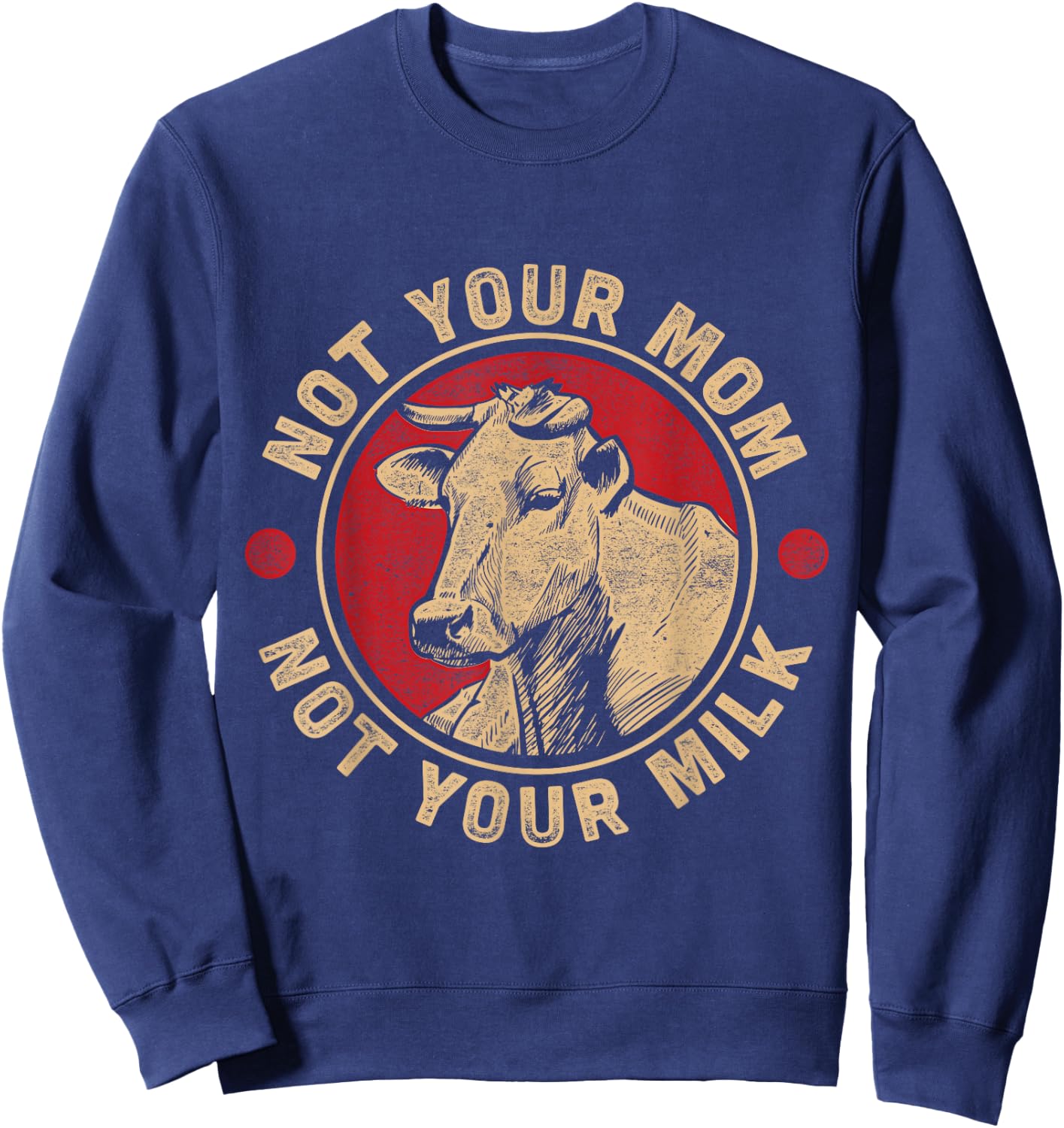 Animal rights activists vegetarian Earth Day organic vegan Sweatshirt - Sweatshirt | Navy