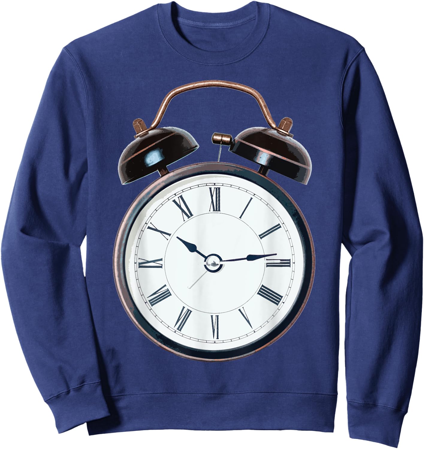 Funny Halloween Costumes Vintage Alarm Clock Sweatshirt - Sweatshirt | Navy