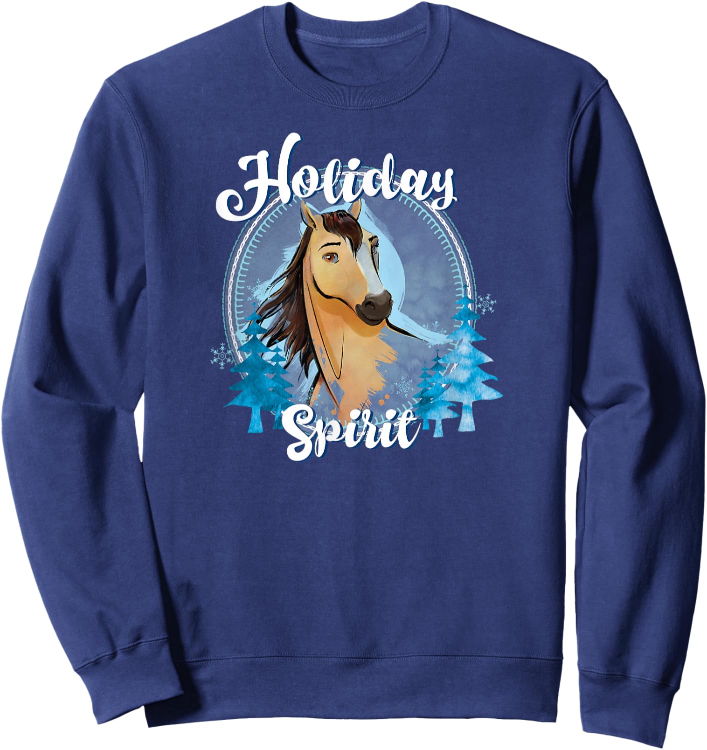 Spirit Riding Free - Holiday Spirit Sweatshirt - Sweatshirt | Navy