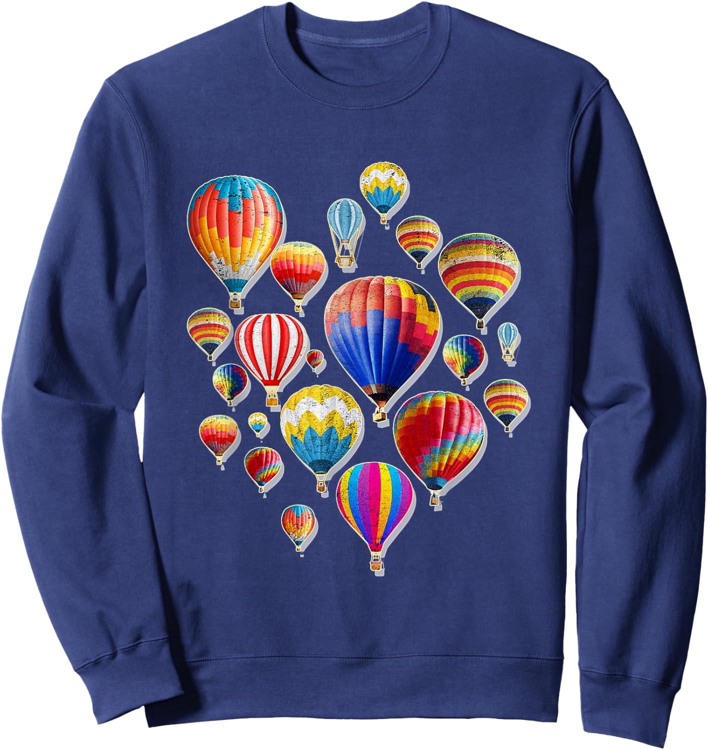 Hot Air Balloon Fly Ballooning Lover Perfect Fun Gift Sweatshirt - Sweatshirt | Navy
