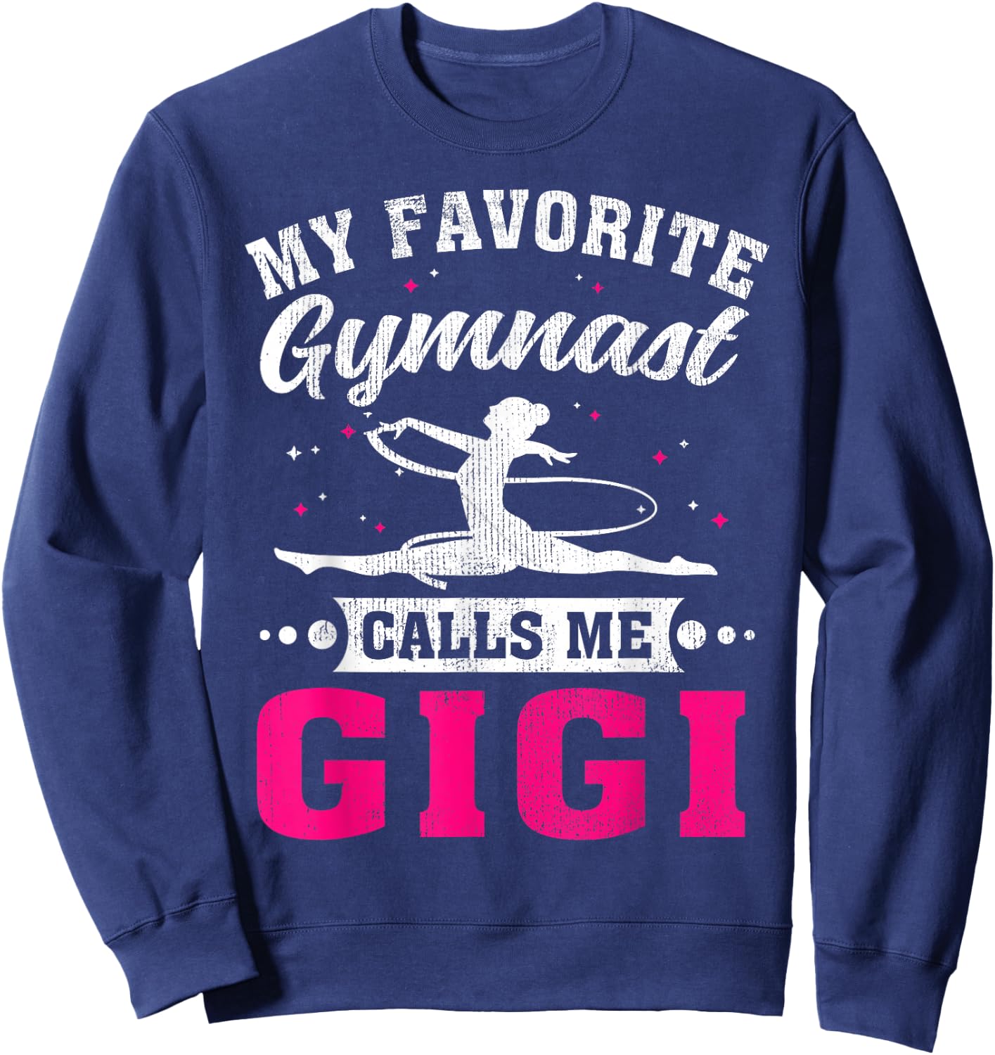 My Favorite Gymnast Calls Me Gigi Mother's Day Sweatshirt - Sweatshirt | Navy