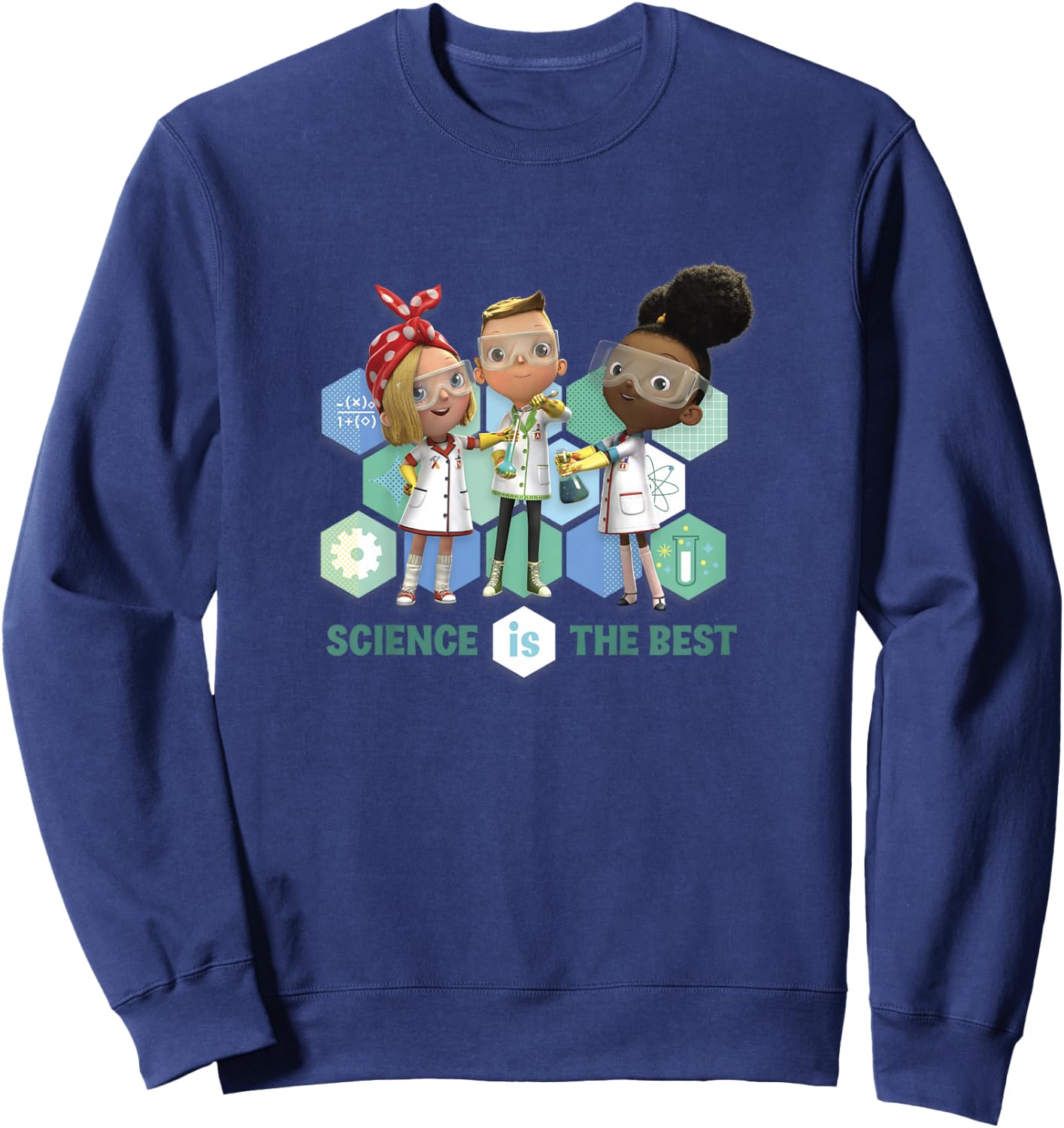 Kids Ada Twist, Scientist Group Shot Science Is The Best Sweatshirt - Sweatshirt | Navy
