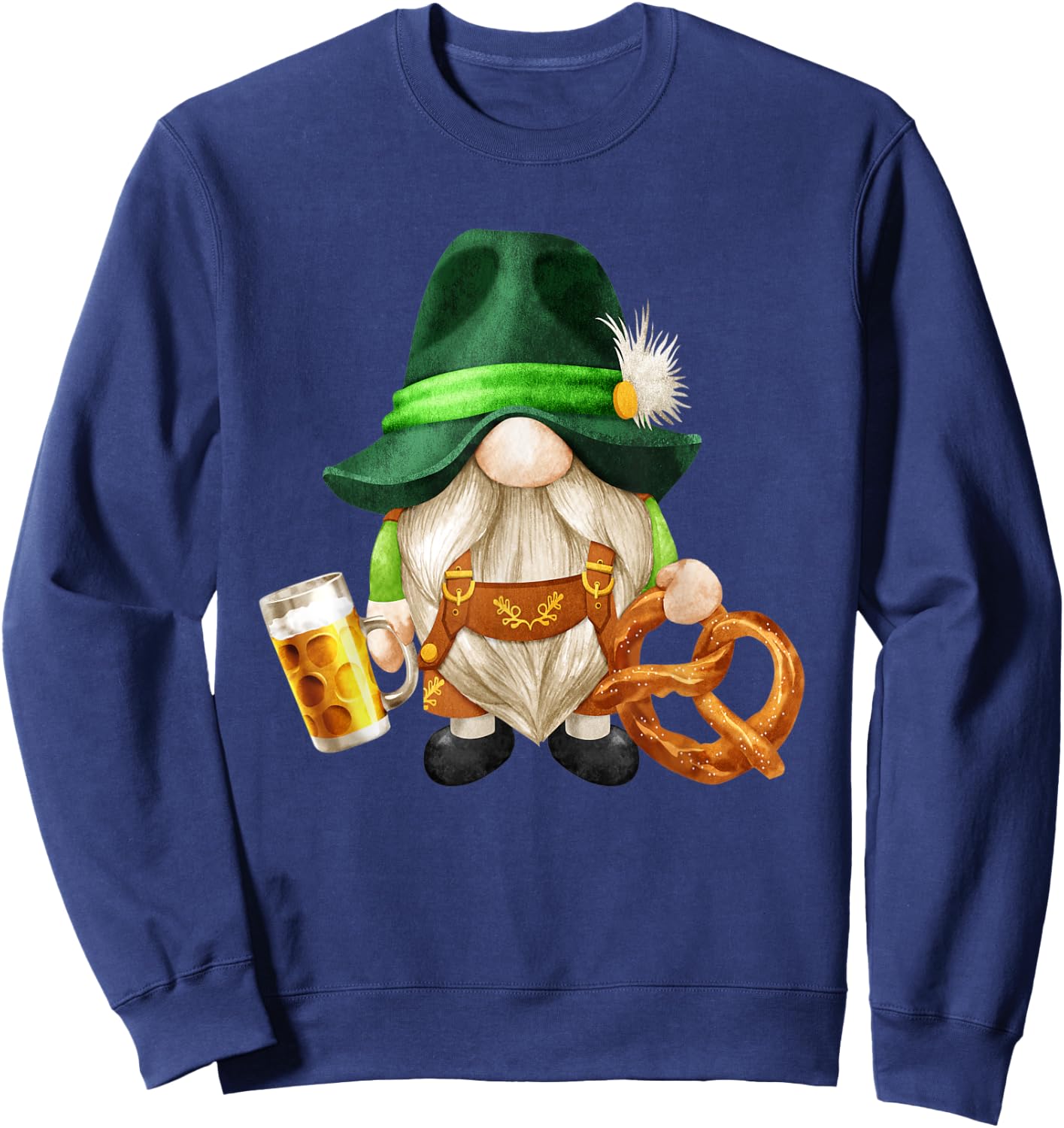 German Family Group Halloween Costumes Octoberfest Gnome Sweatshirt - Sweatshirt | Navy