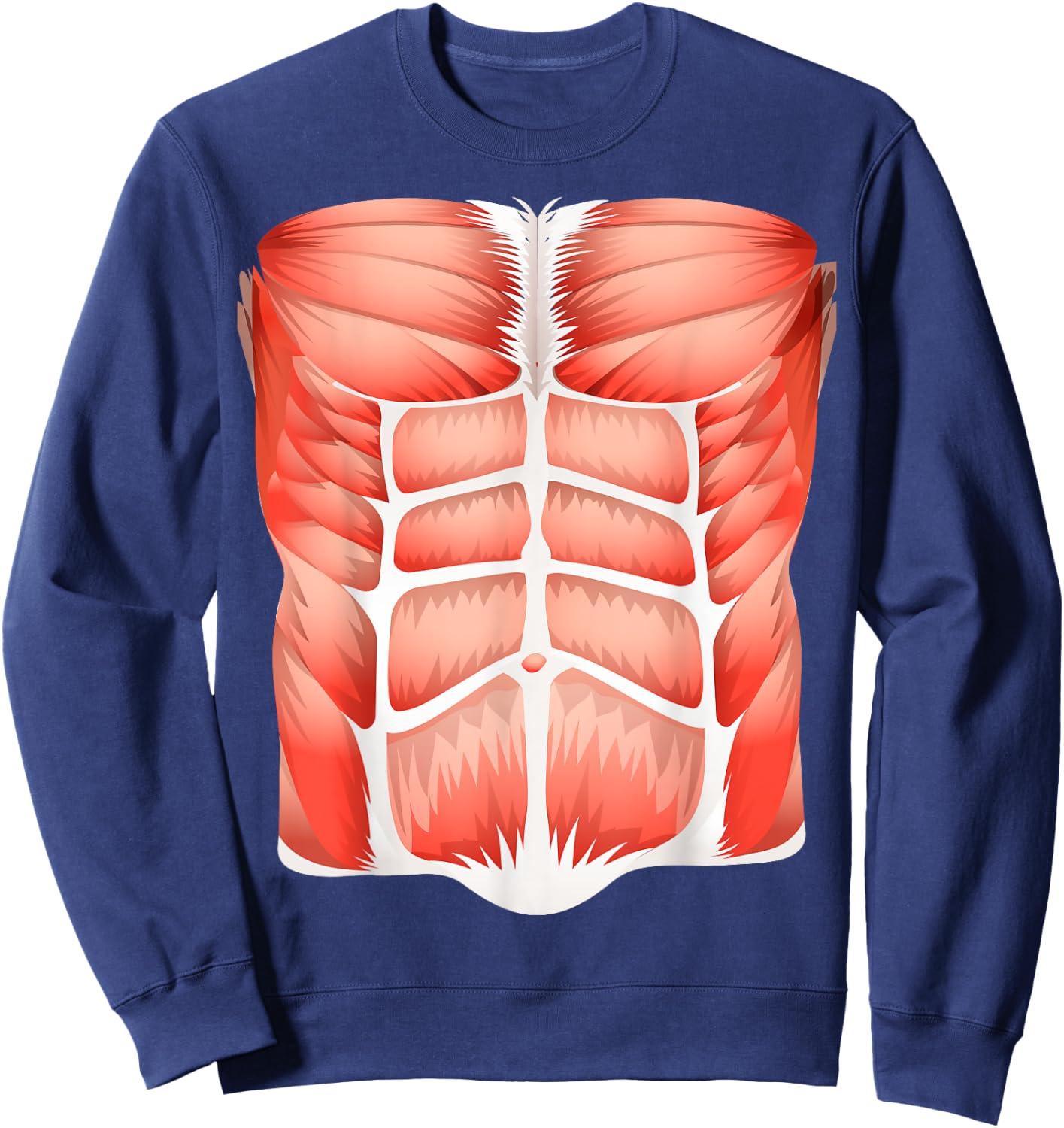 Funny Halloween Costume human muscle anatomy Sweatshirt - Sweatshirt | Navy