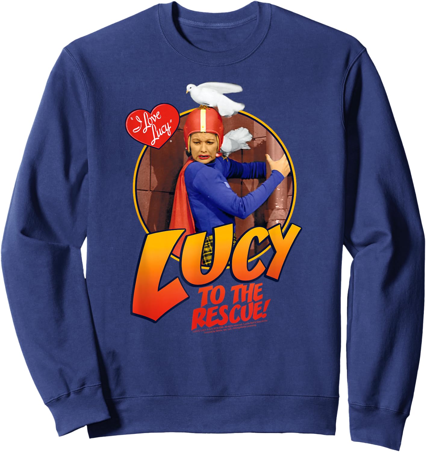 I Love Lucy To The Rescue Sweatshirt - Sweatshirt | Navy