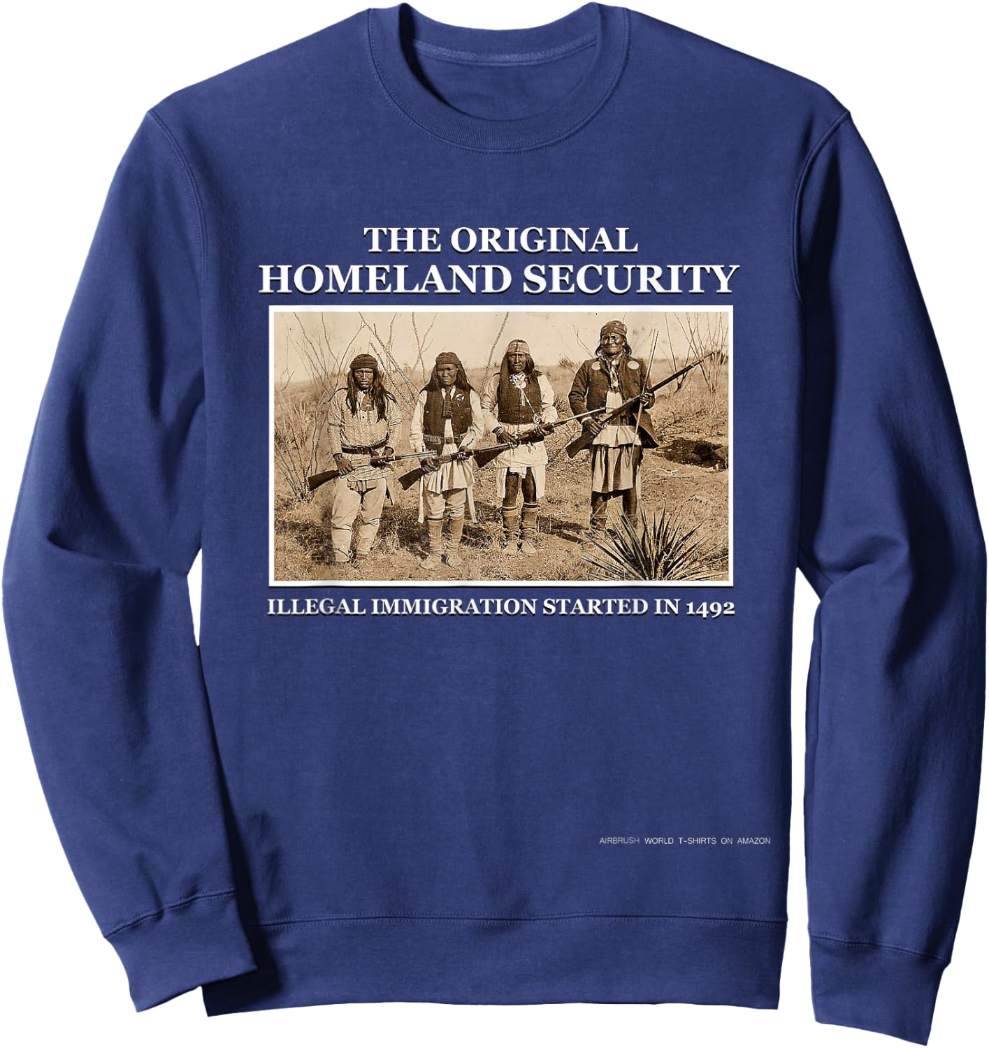 The Original Homeland Security Immigration Sweatshirt - Sweatshirt | Navy