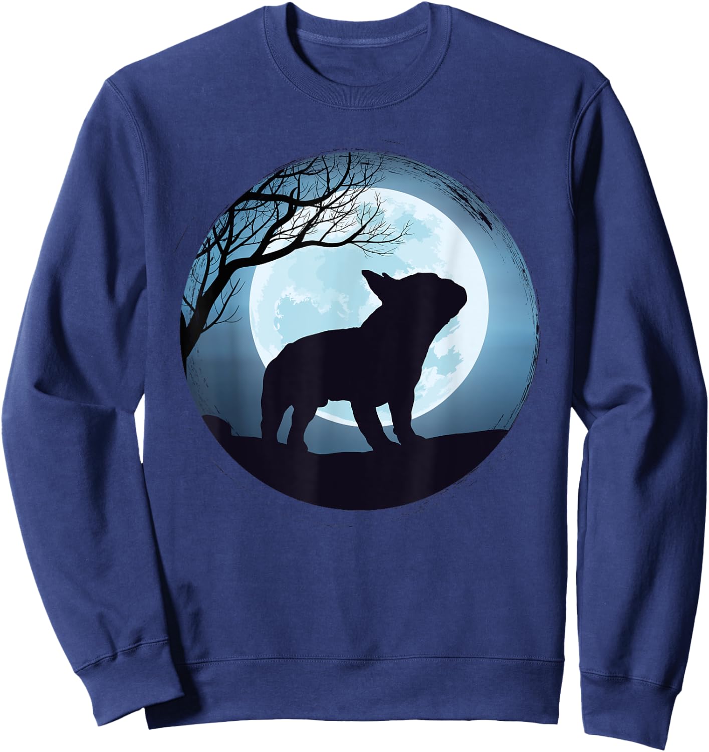 French Bulldog Frenchie Dog Men Women Kids Sweatshirt - Sweatshirt | Navy