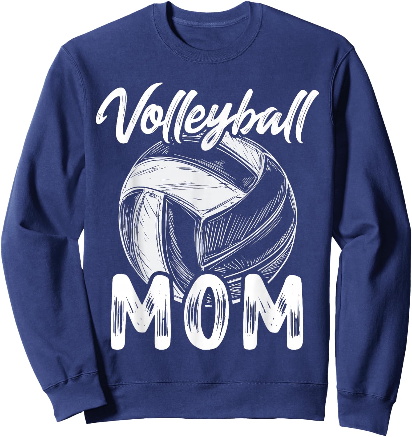 Volleyball Mom Family Matching Players Team Mommy Sweatshirt - Sweatshirt | Navy