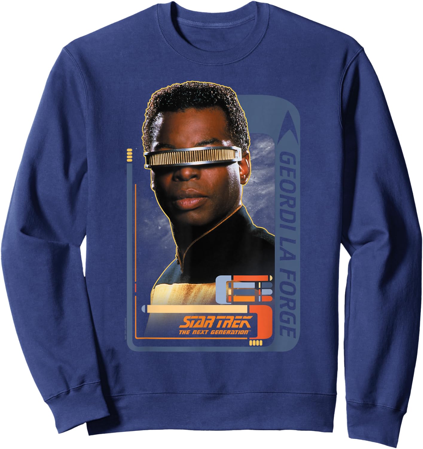 Star Trek Geordi Laforge Sweatshirt - Sweatshirt | Navy