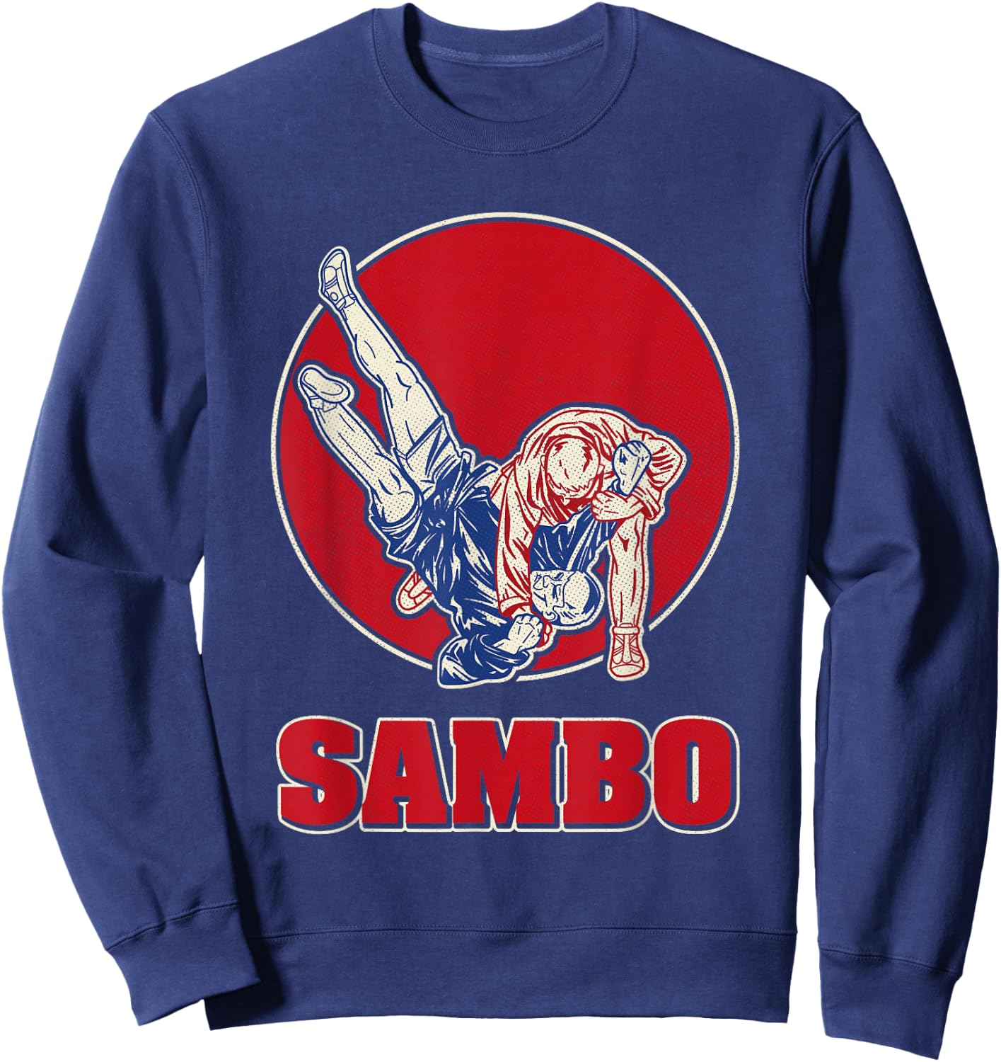 Sambo Rings Martial Arts Russia Soviet Union Martial Arts Sweatshirt - Sweatshirt | Navy