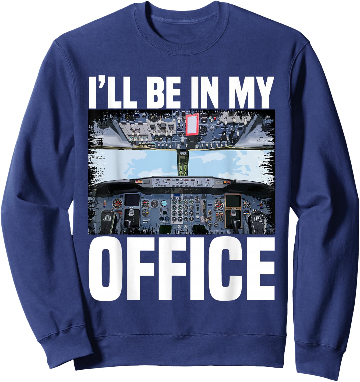Aeroplane Pilot Aeroplane Lover Flying Flight Crew Sweatshirt - Sweatshirt | Navy