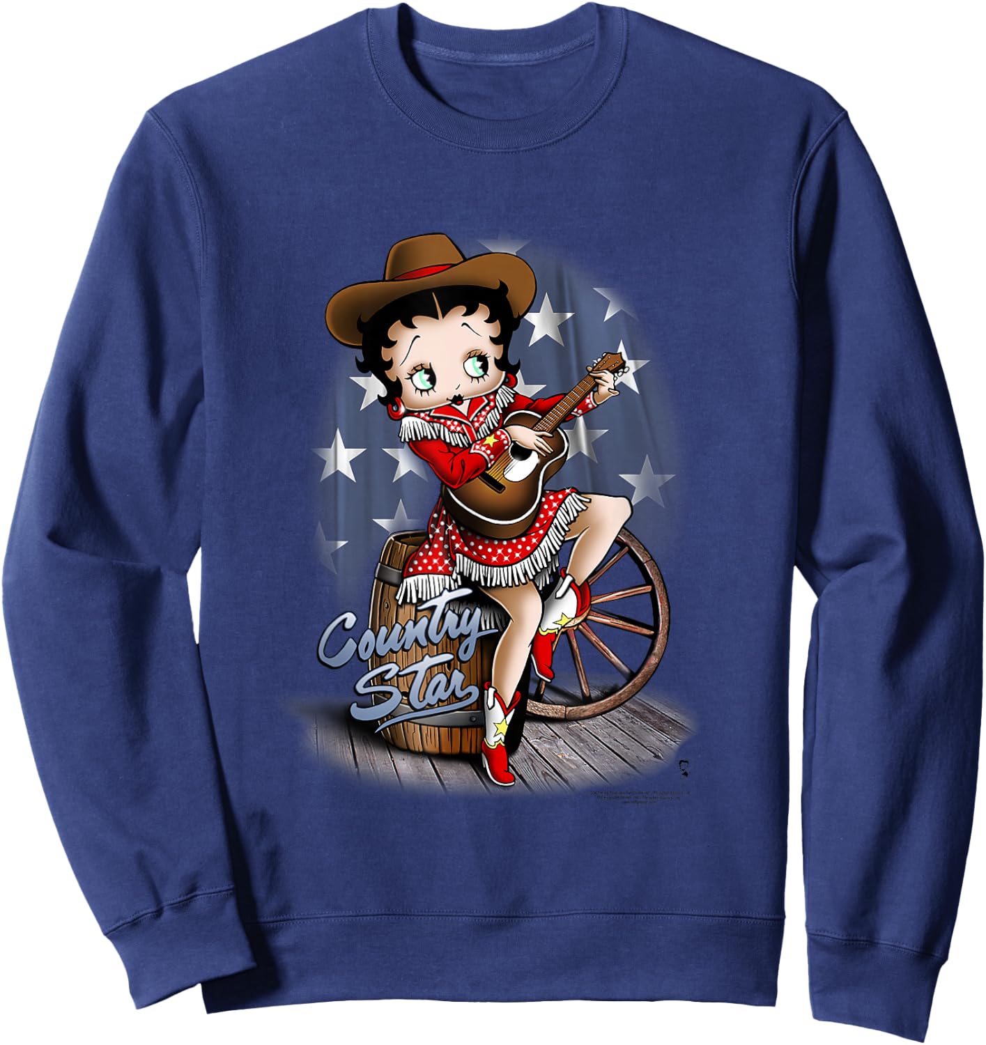 Betty Boop Country Star Sweatshirt - Sweatshirt | Navy